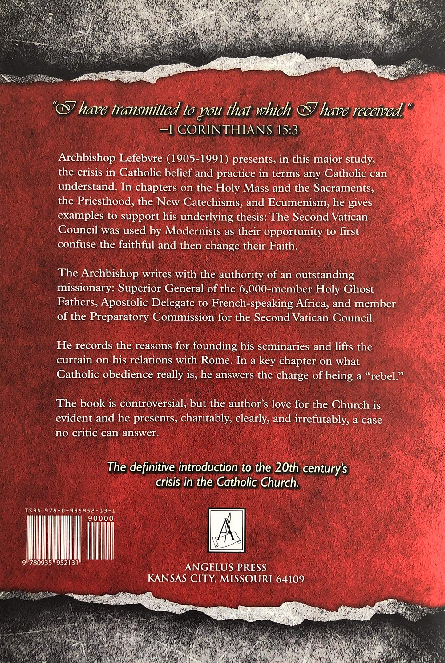 Open Letter to Confused Catholics by Lefebvre, Marcel