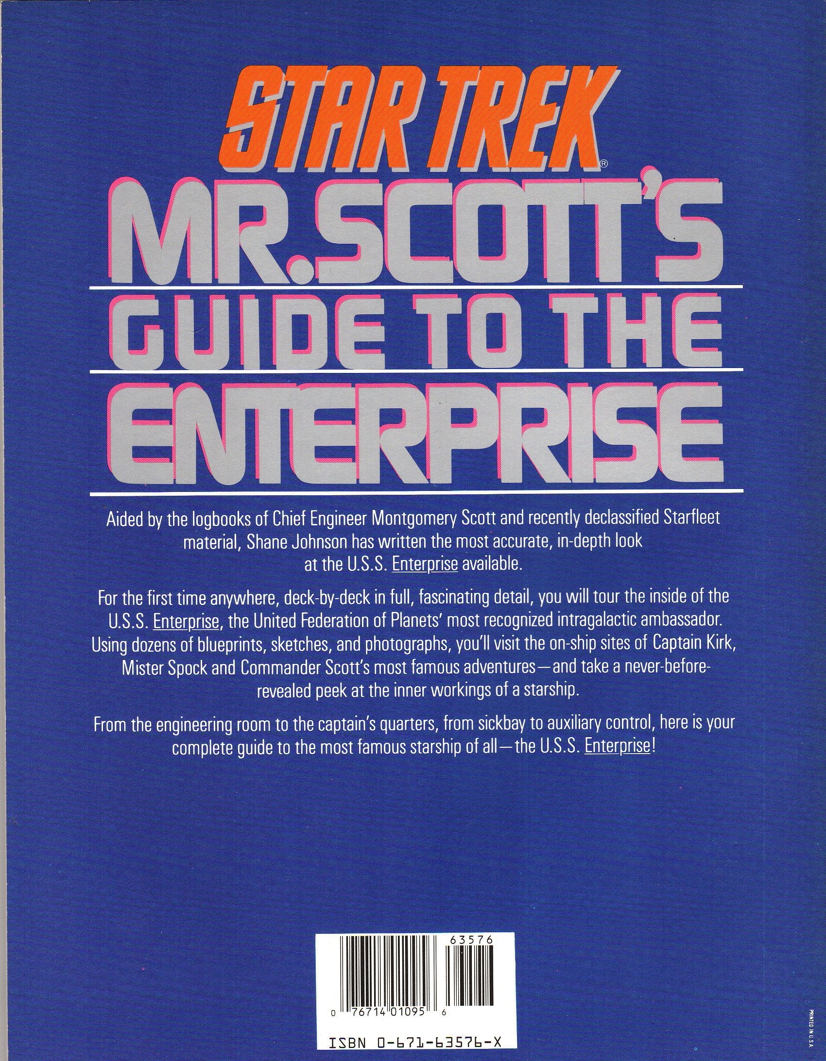 Mr. Scott's Guide To The Enterprise (STAR TREK)