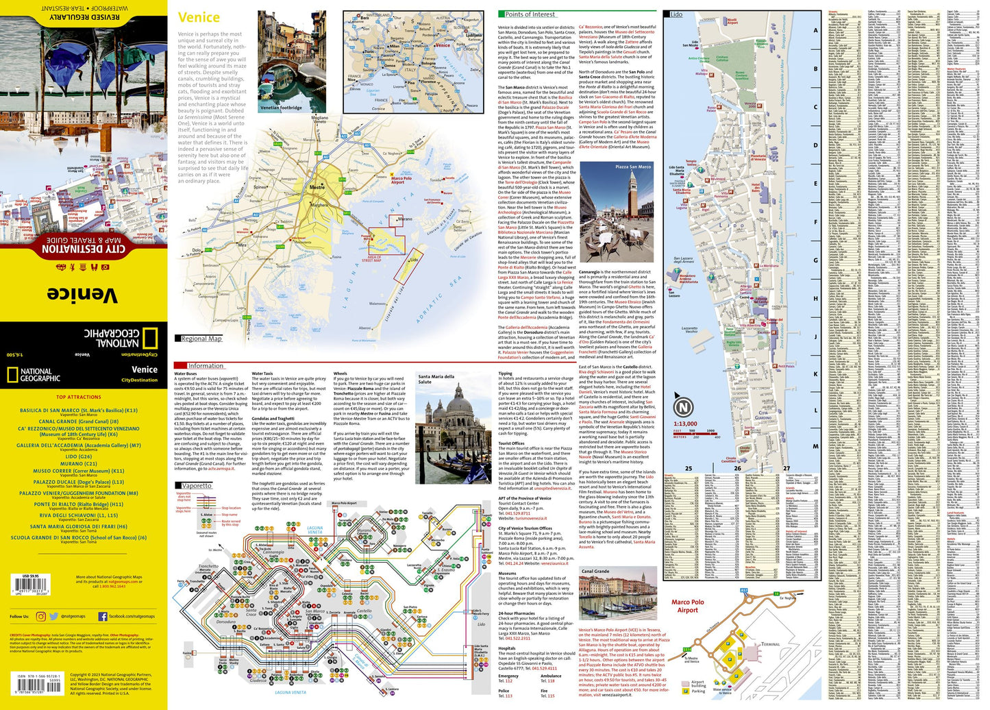 Venice Map (National Geographic Destination City Map)