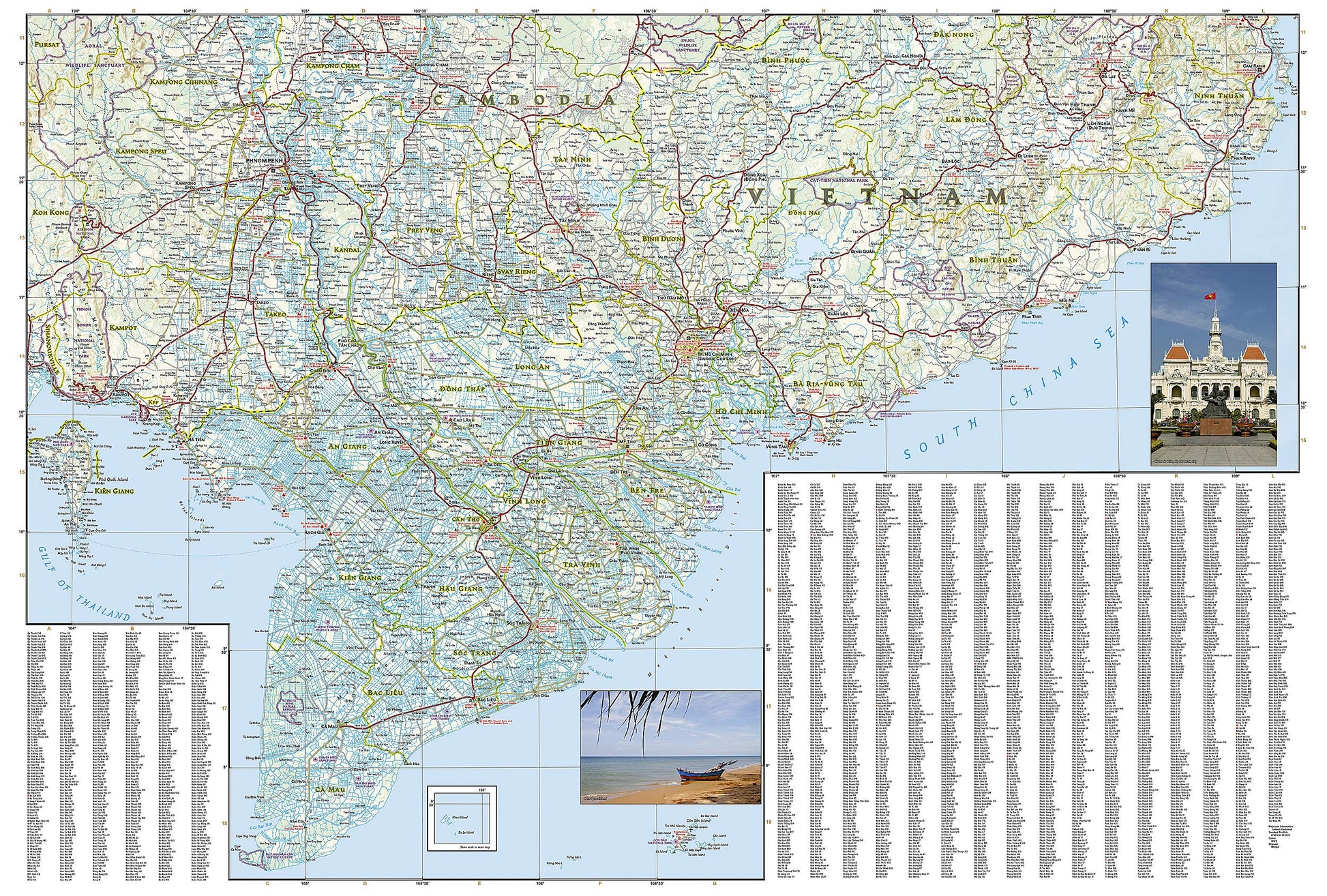 Vietnam South Map (National Geographic Adventure Map, 3016)