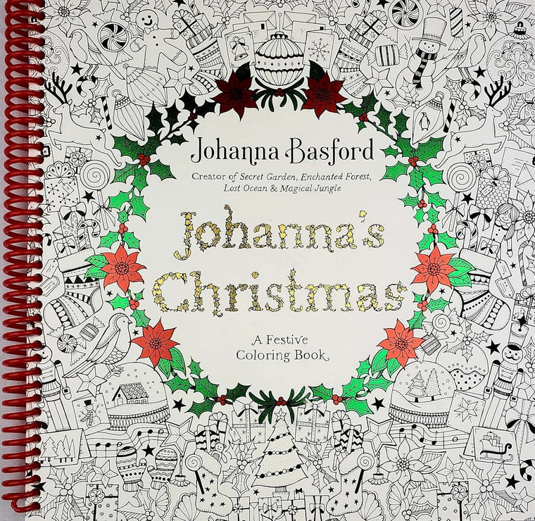 Johanna's Christmas: A Festive Coloring Book for Adults by J