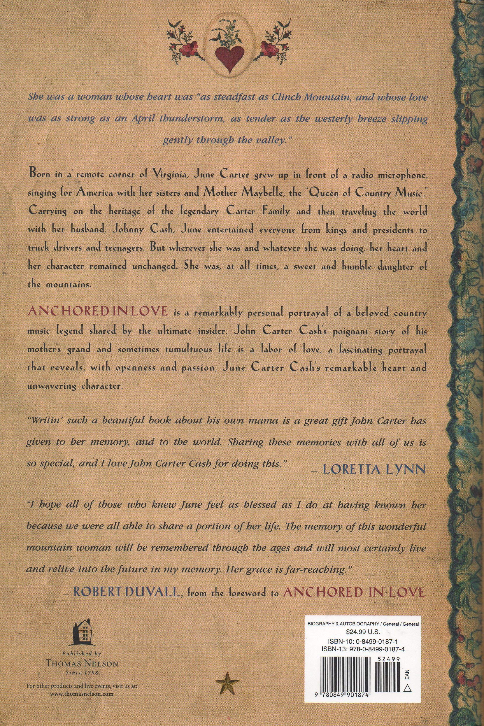 Anchored In Love : An Intimate Portrait of June Carter Cash