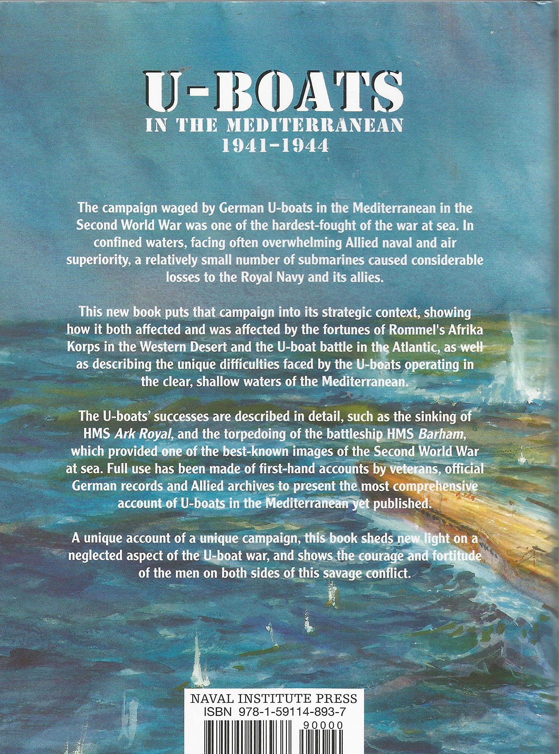 U-Boats in the Mediterranean: 1941-1944