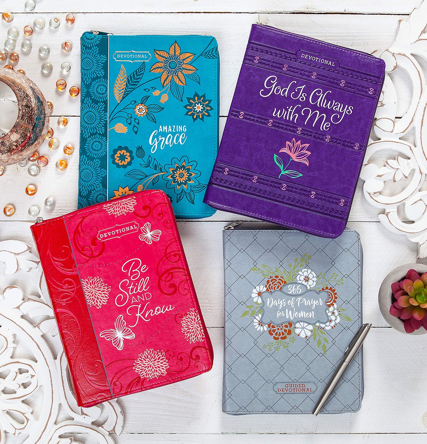 Be Still and Know Guided Devotional (Faux Leather) - Women's Devotional Book with Zip Around Closure, Perfect Faith Book for Christian Women (Ziparound Devotionals)