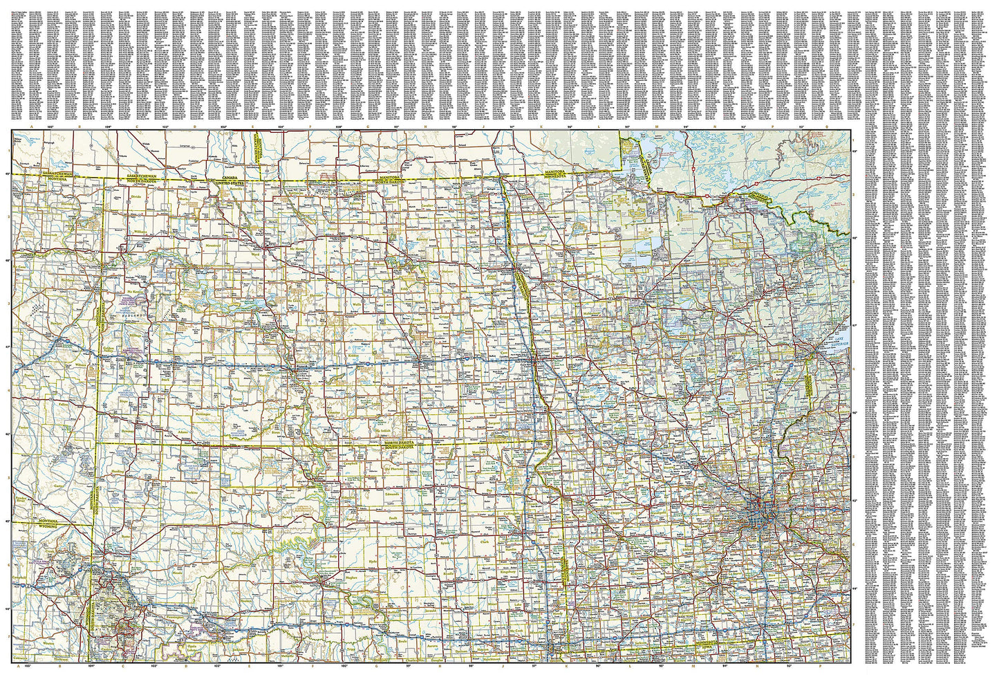 United States, Northern Plains Map (National Geographic Adventure Map, 3122)