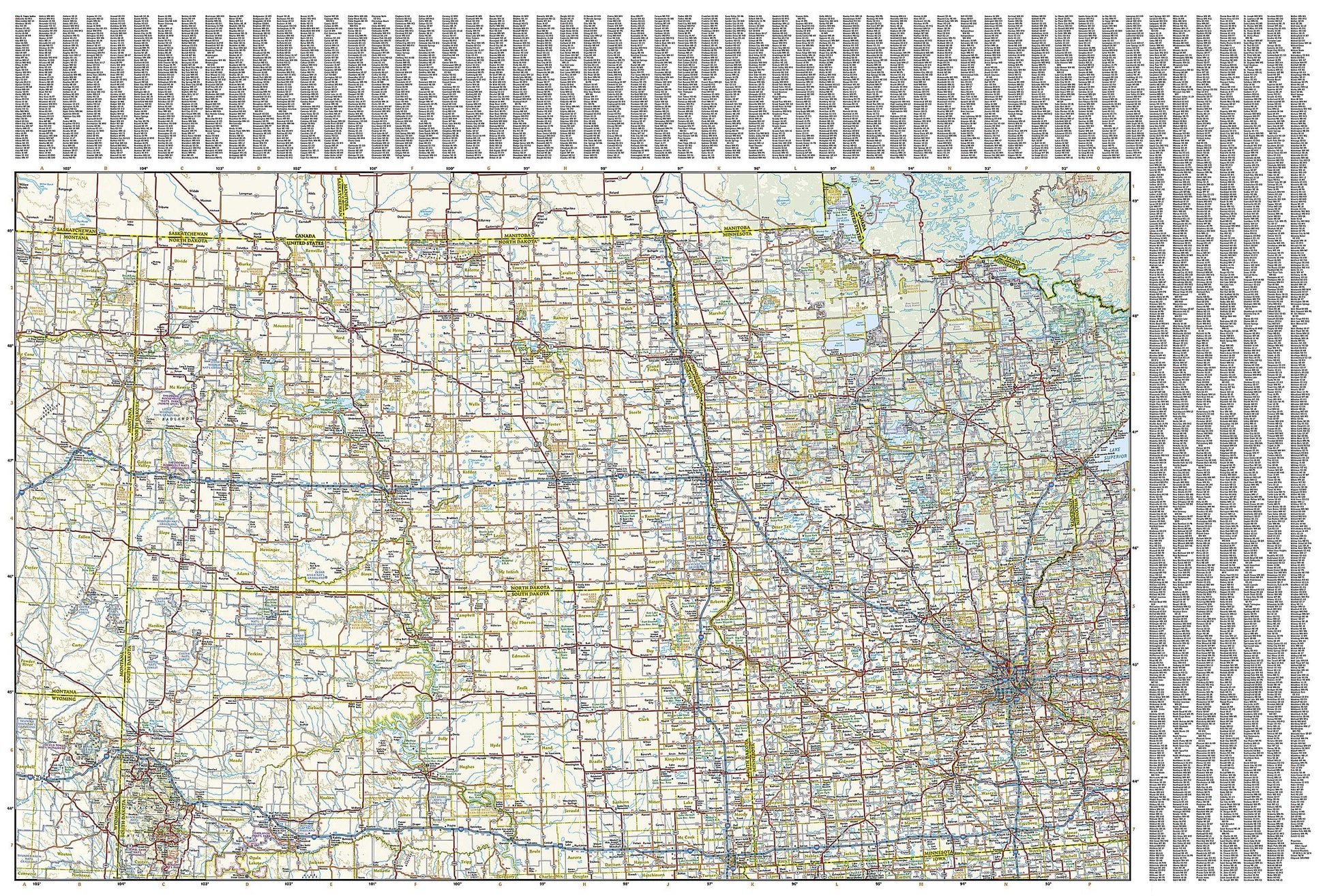 United States, Northern Plains Map (National Geographic Adventure Map, 3122)