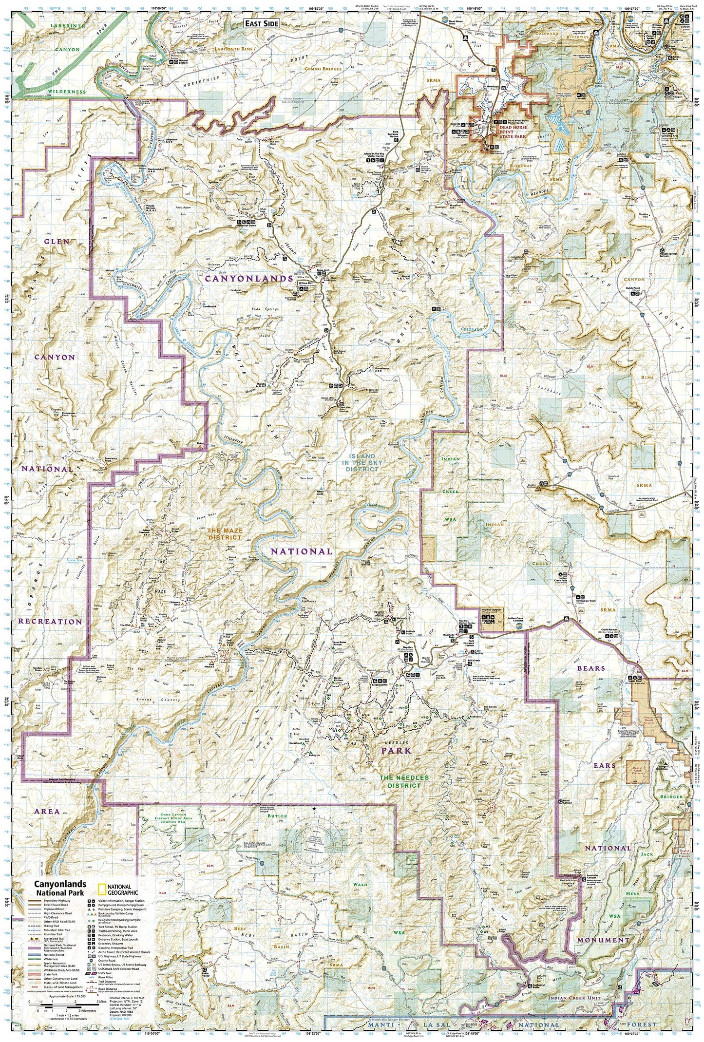 Canyonlands National Park (National Geographic Trails Illustrated Map)
