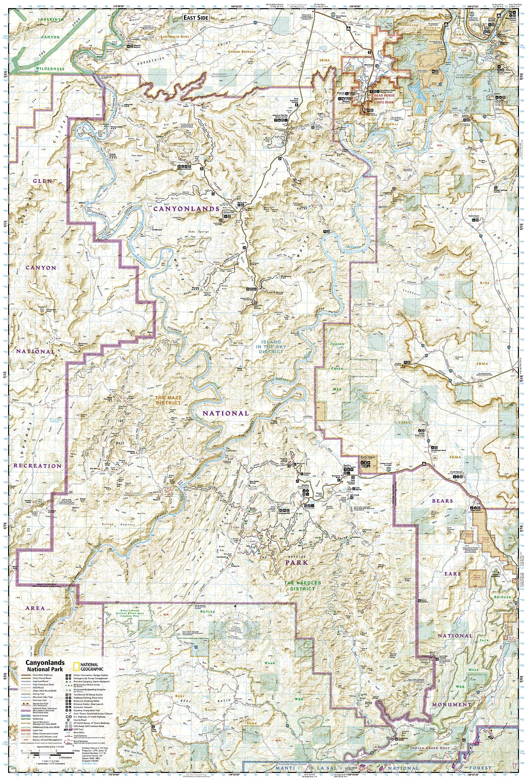 Canyonlands National Park (National Geographic Trails Illustrated Map)