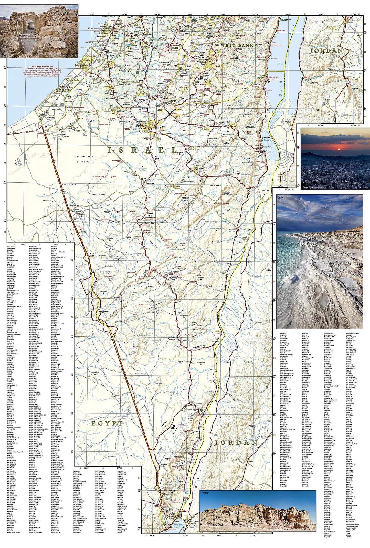 Israel Map (National Geographic Adventure Map, 3208)