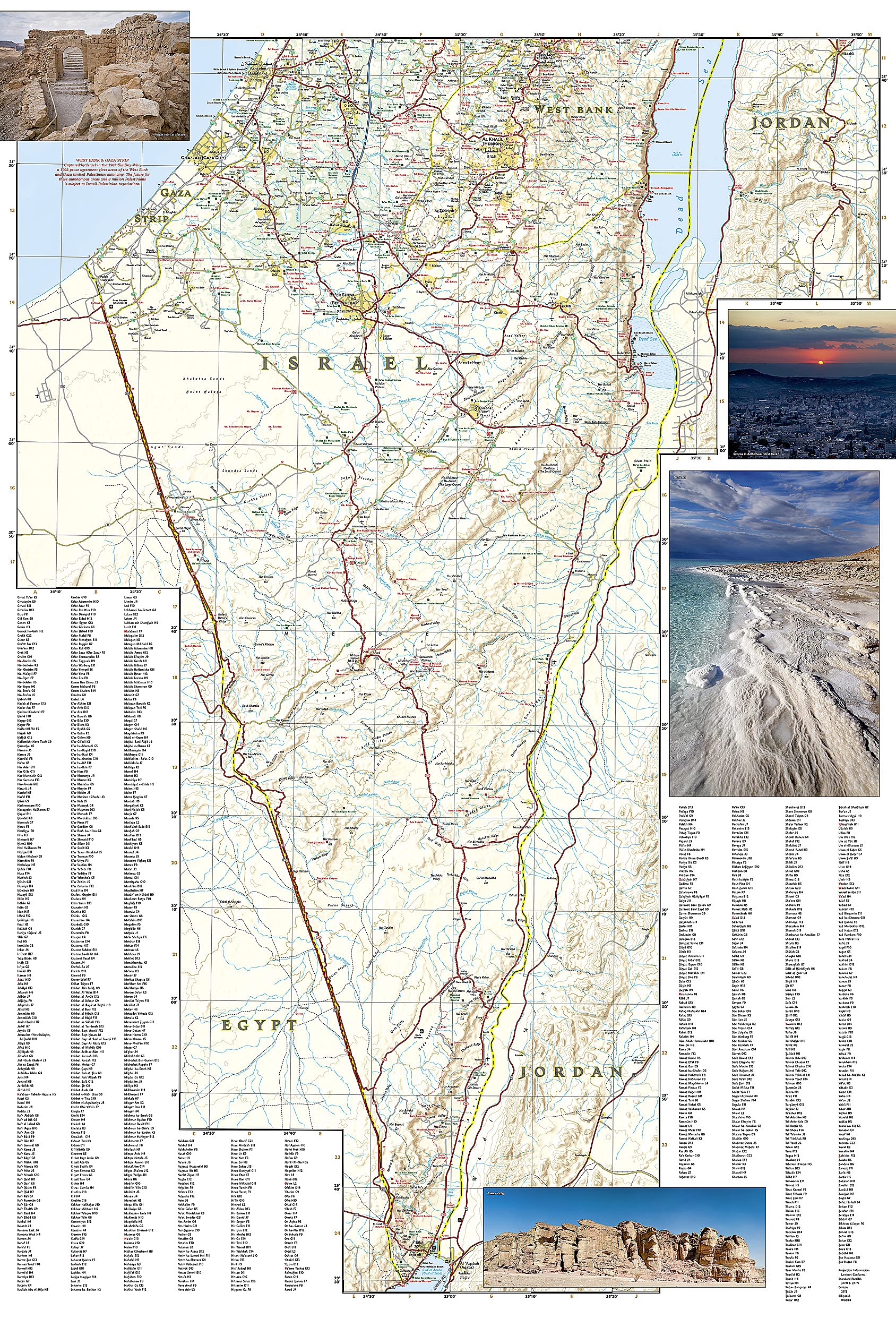 Israel Map (National Geographic Adventure Map, 3208)