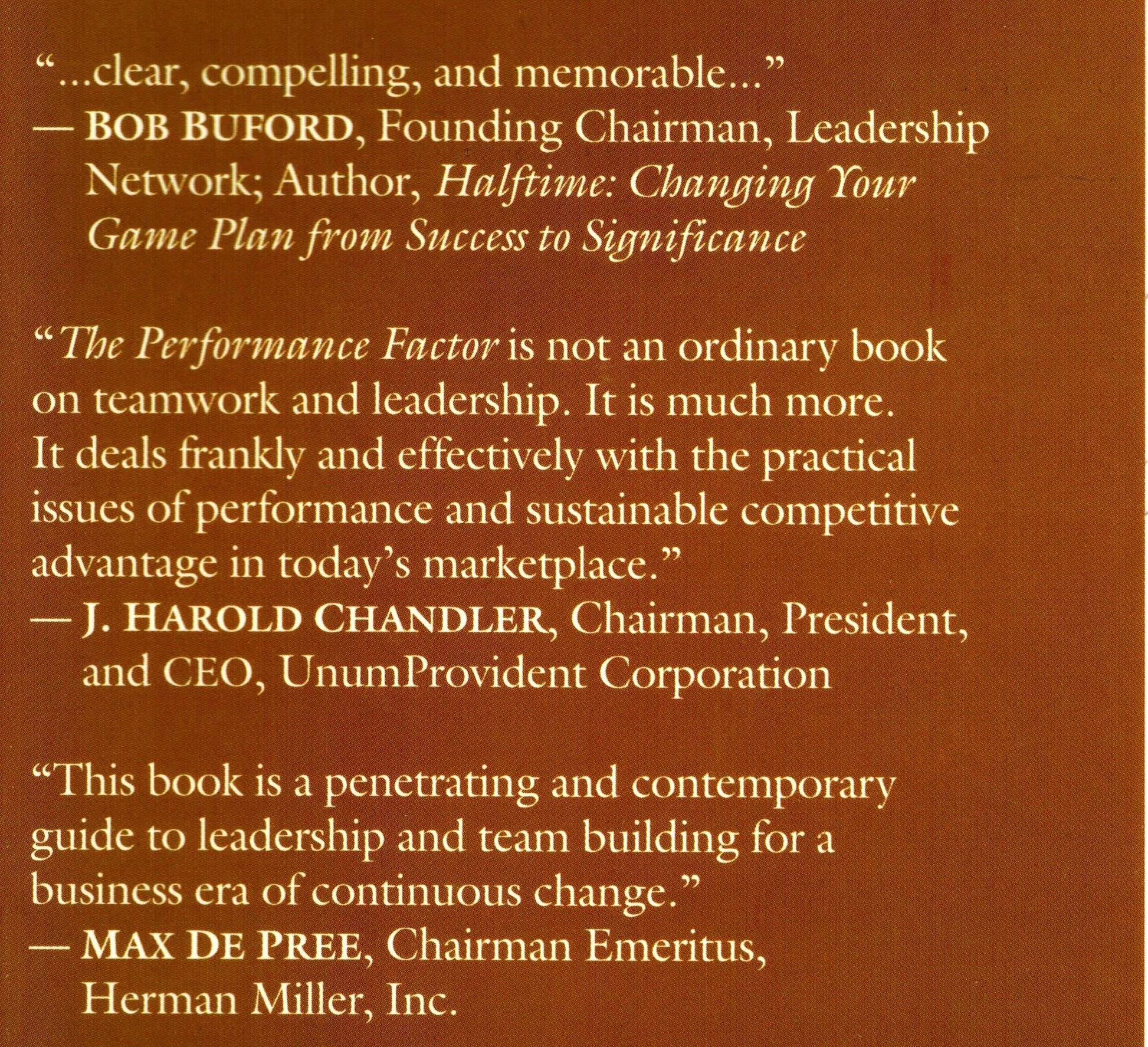 The Performance Factor: Unlocking the Secrets of Teamwork