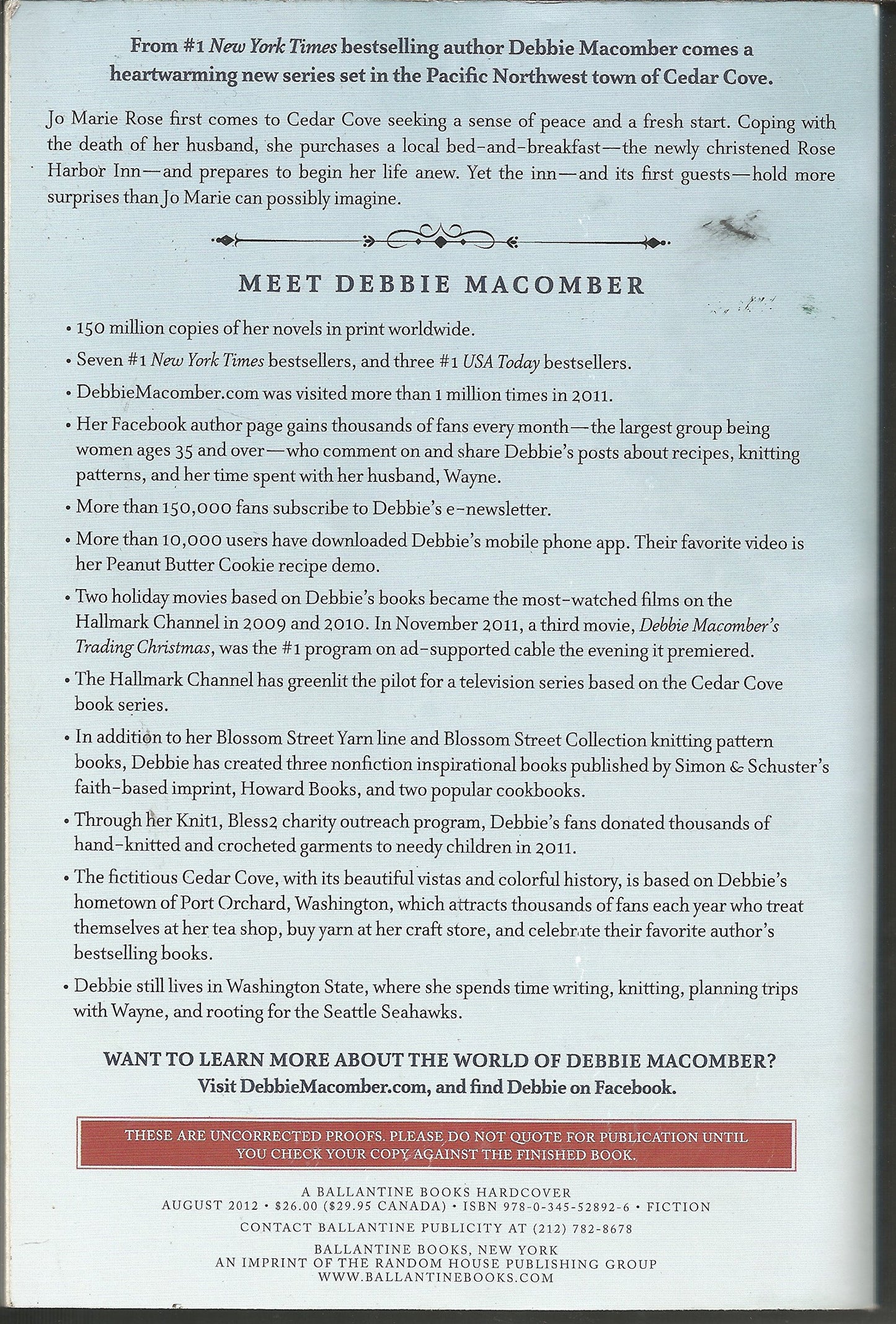 The Inn at Rose Harbor: A Novel by Macomber, Debbie