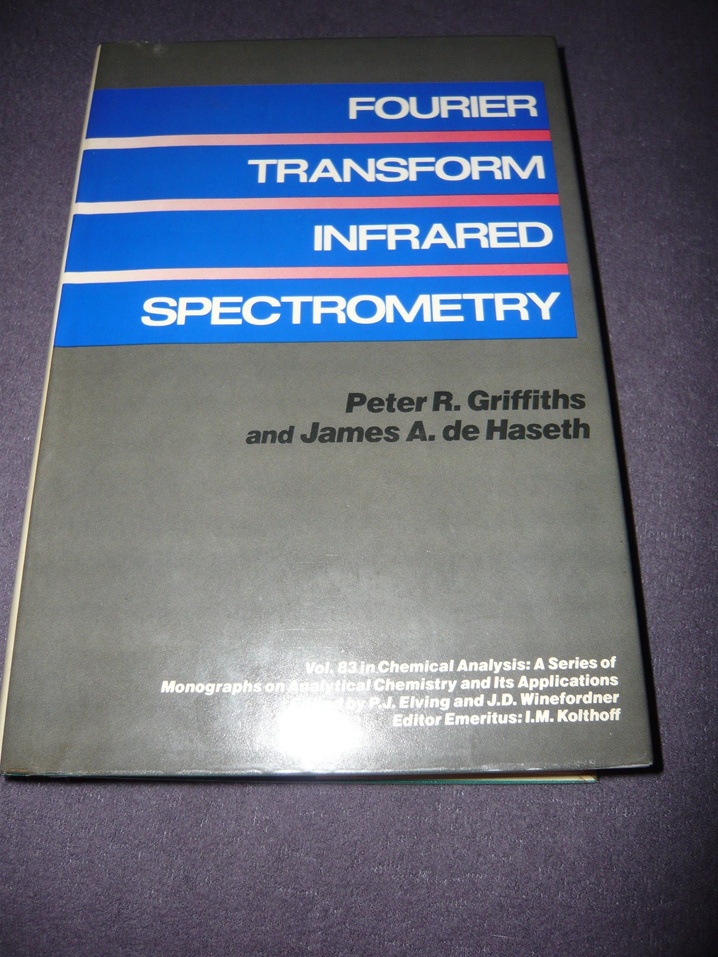 Fourier Transform Infrared Spectrometry (Chemical Analysis: A Series of Monographs on Analytical Chemistry and Its Applications)
