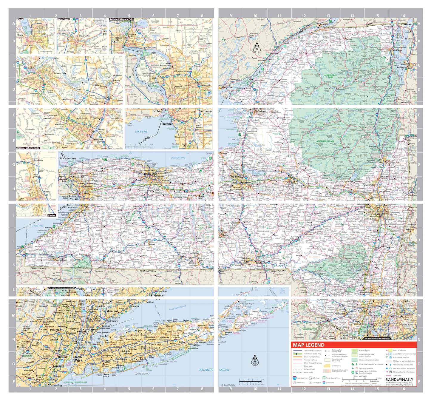 Rand McNally Easy to Fold: New York State Laminated Map