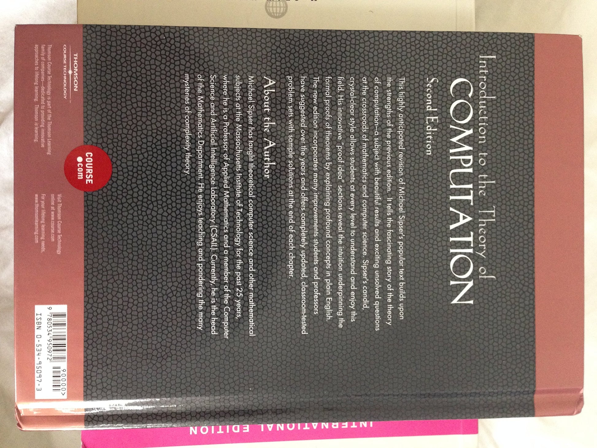 Introduction to the Theory of Computation