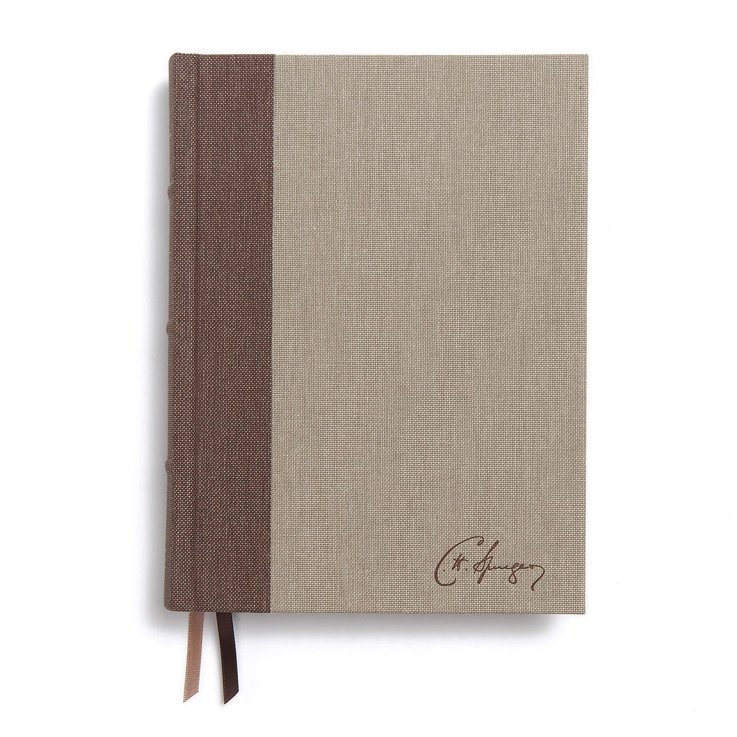 CSB Spurgeon Study Bible, Brown/Tan Cloth Over Board, Black Letter, Study Notes, Quotes, Sermons Outlines, Ribbon Marker, Sewn Binding, Easy-to-Read Bible Serif Type