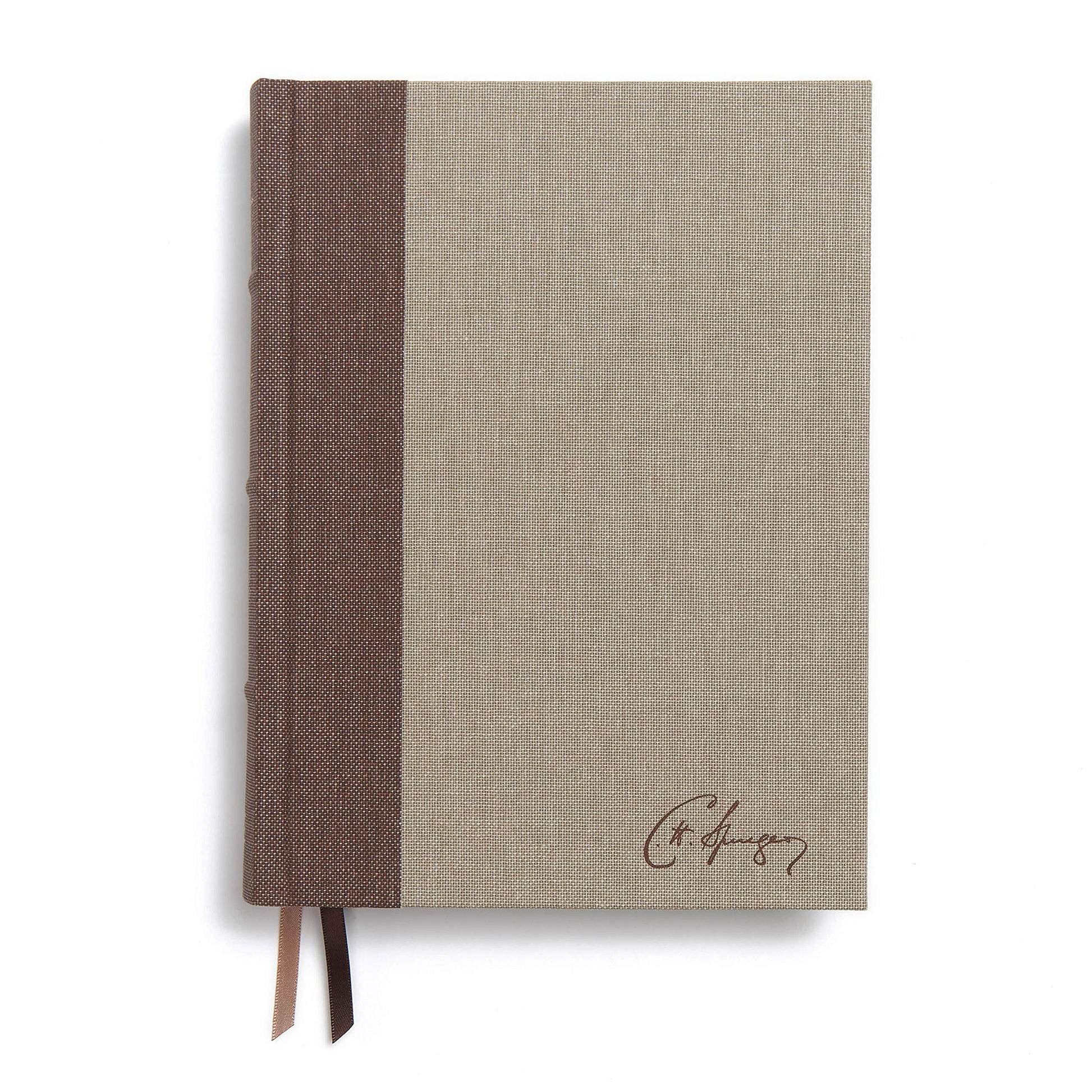 CSB Spurgeon Study Bible, Brown/Tan Cloth Over Board, Black Letter, Study Notes, Quotes, Sermons Outlines, Ribbon Marker, Sewn Binding, Easy-to-Read Bible Serif Type