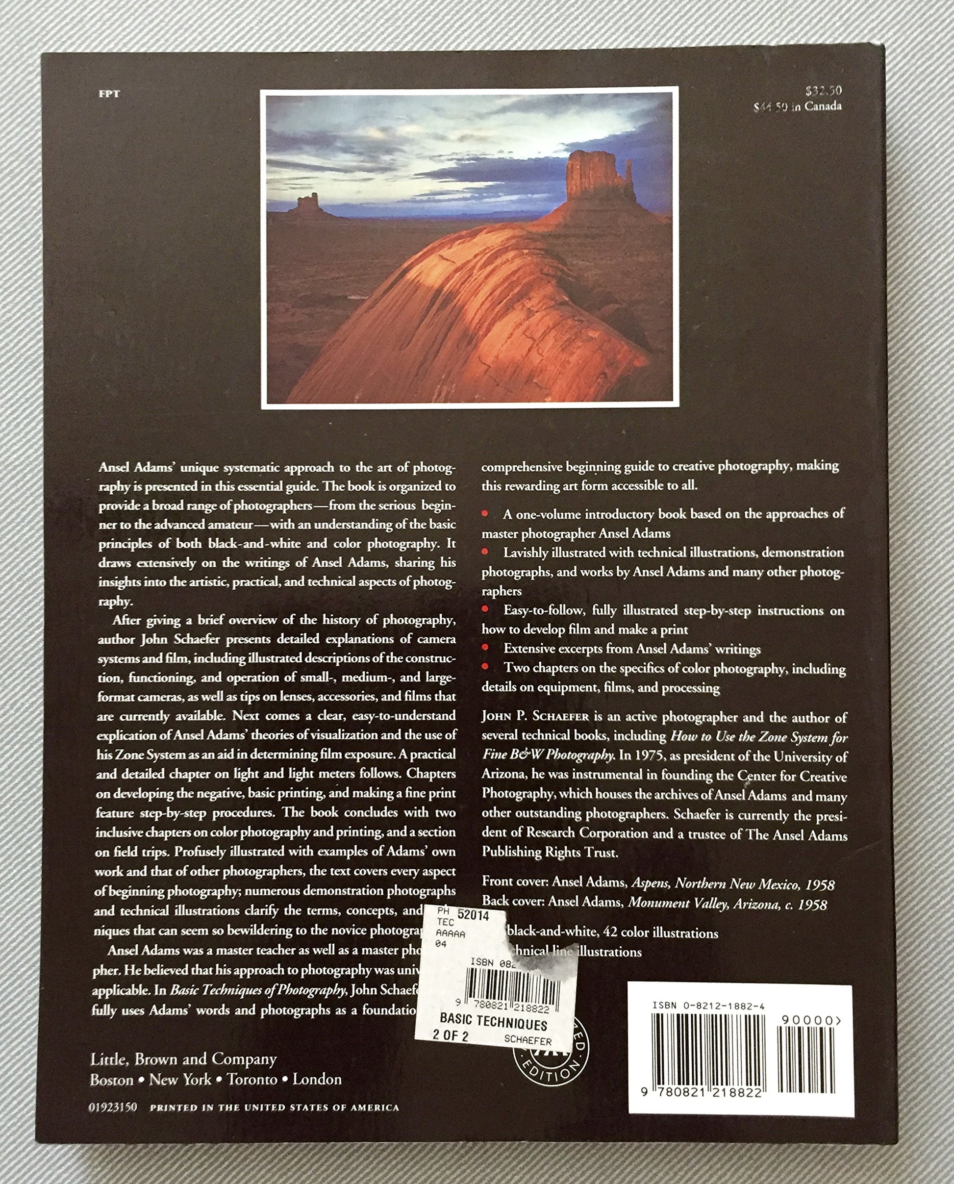 An Ansel Adams Guide: Basic Techniques of Photography
