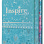 Tyndale NLT Inspire Bible for Girls (Hardcover LeatherLike, Metallic Blue): Journaling and Coloring Bible for Kids - Over 500 Scripture Illustrations to Color - Creative Bible Journal