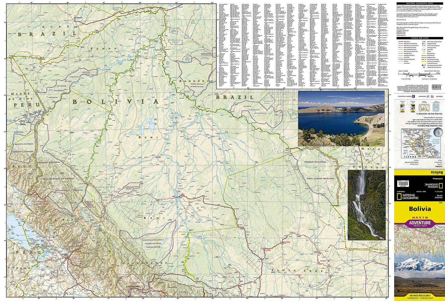 Bolivia Map (National Geographic Adventure Map, 3406)