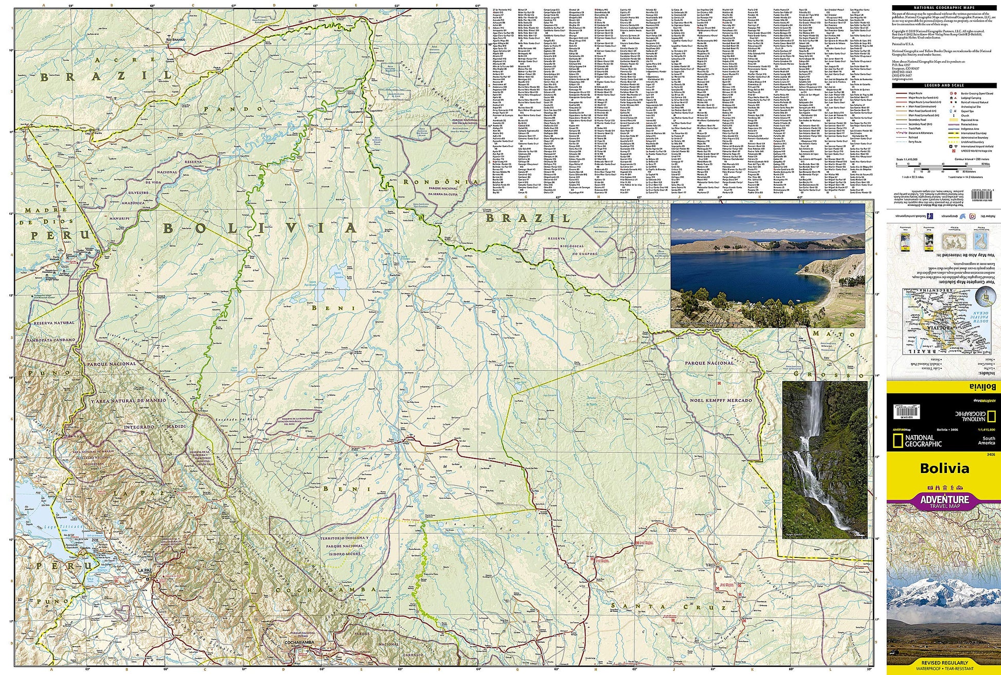 Bolivia Map (National Geographic Adventure Map, 3406)