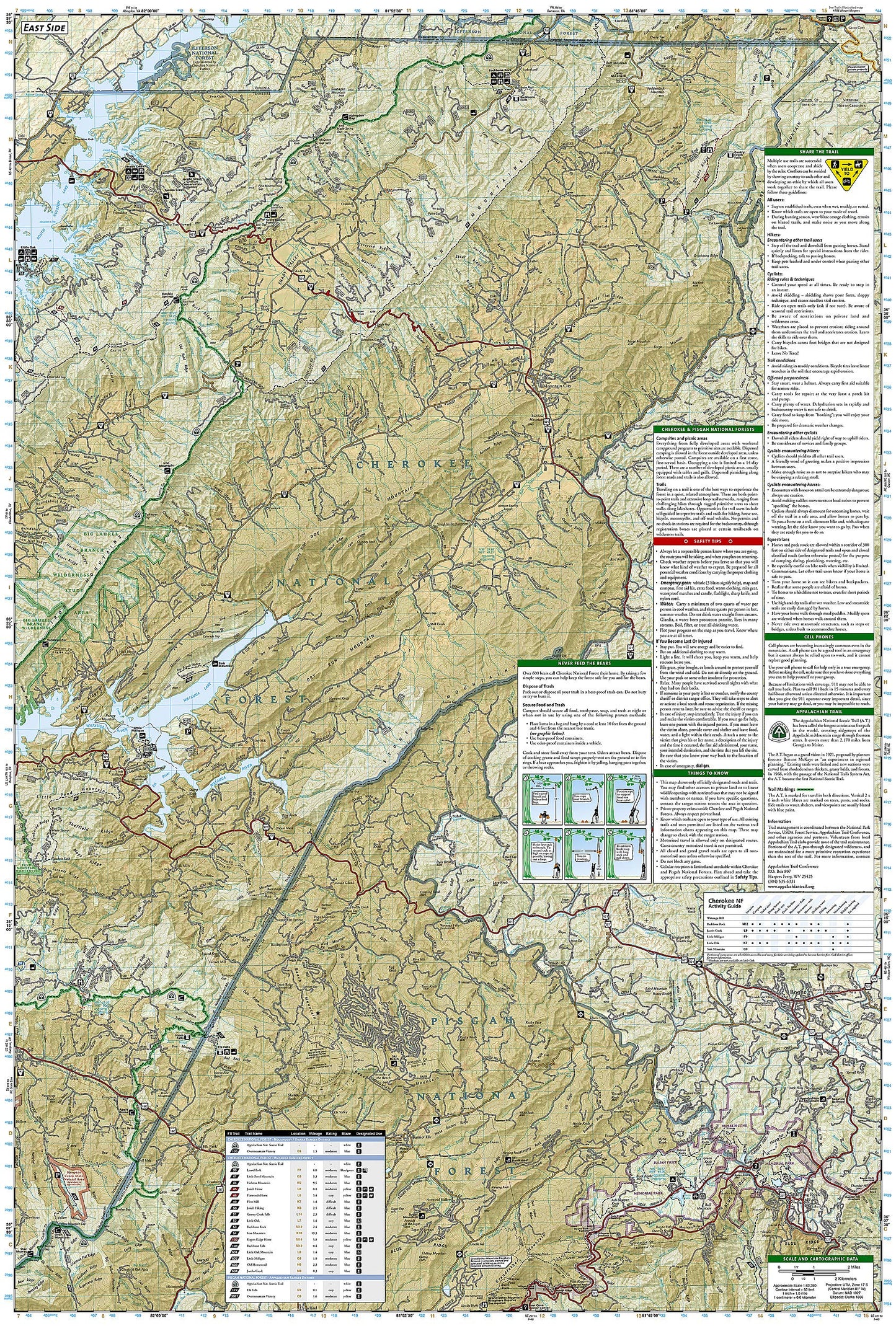 South Holston and Watauga Lakes Map [Cherokee and Pisgah National Forests] (National Geographic Trails Illustrated Map, 783)