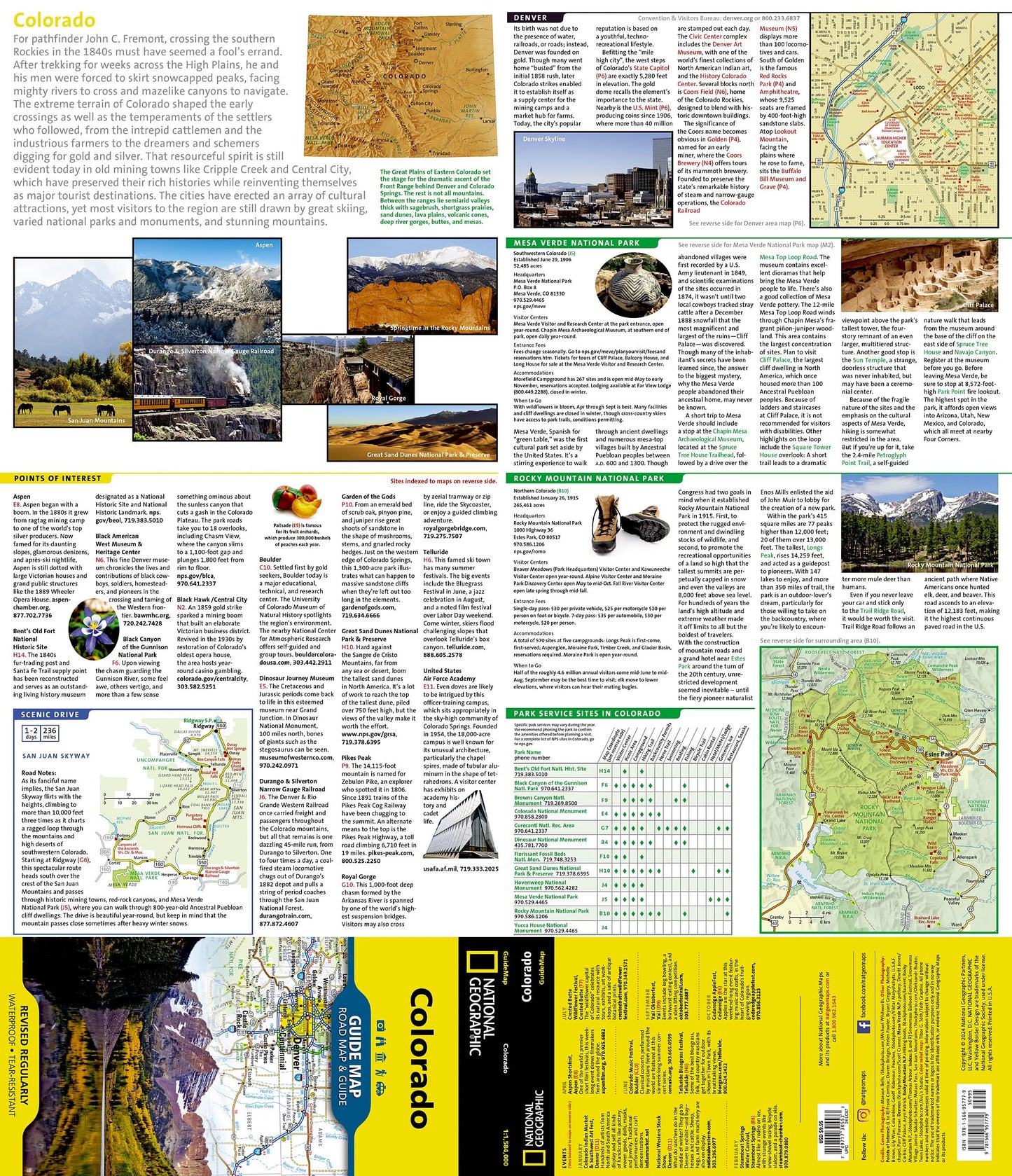 Colorado Map (National Geographic Guide Map)