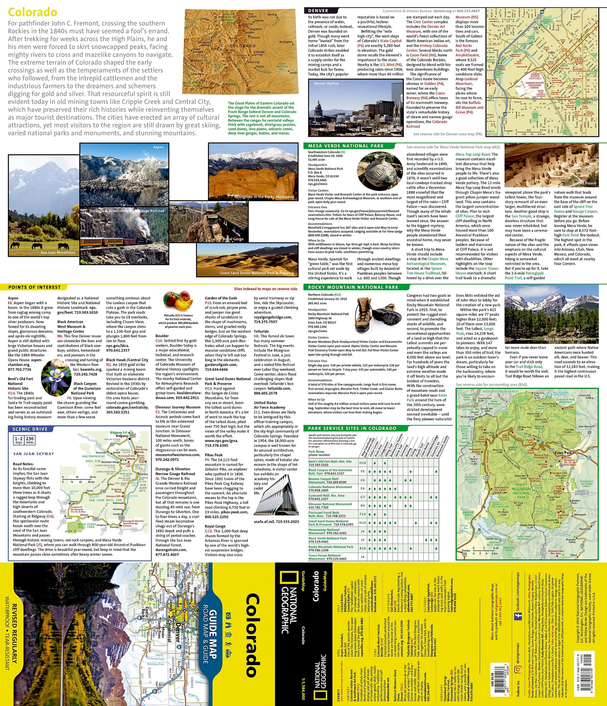 Colorado Map (National Geographic Guide Map)