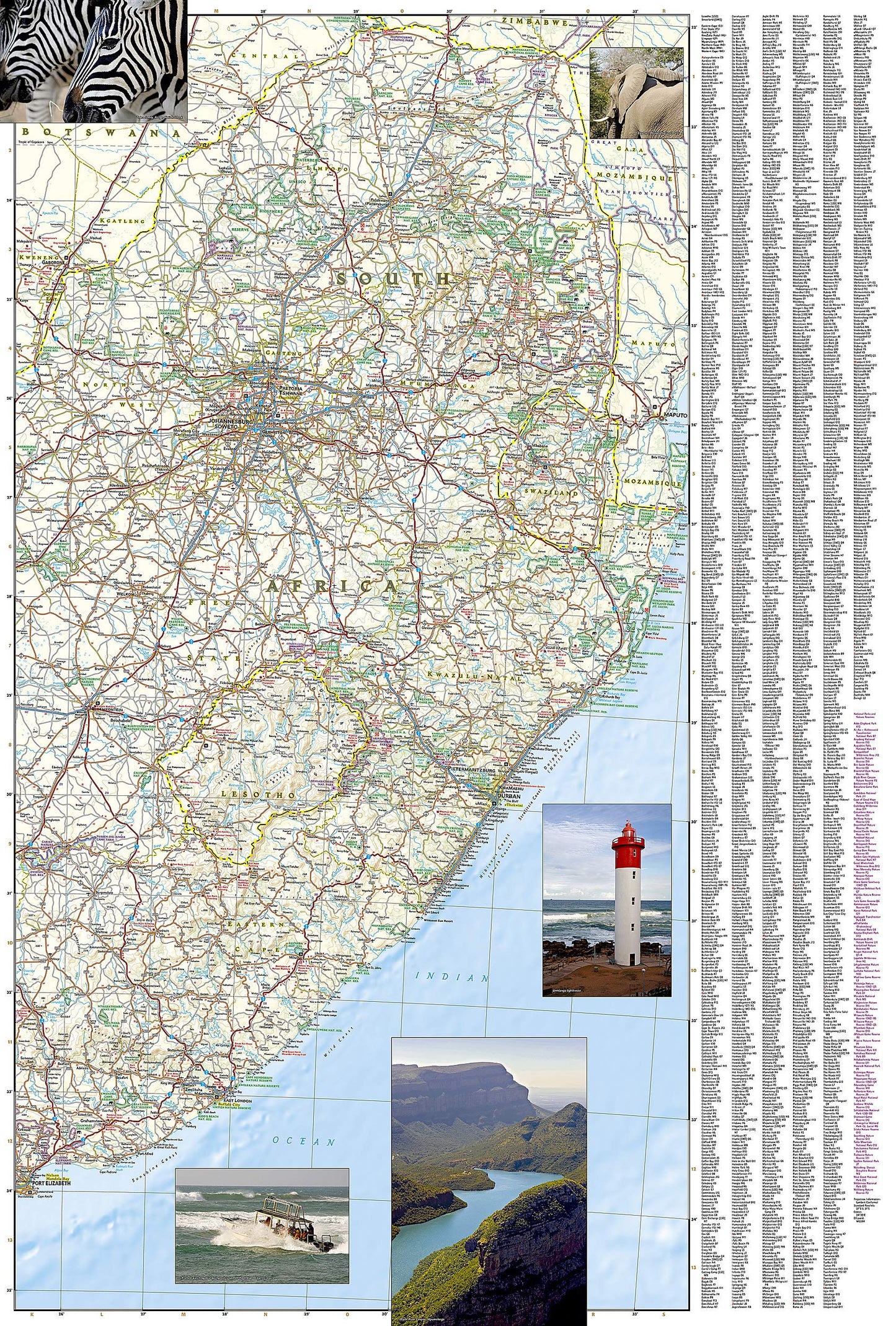 South Africa Map (National Geographic Adventure Map, 3204)
