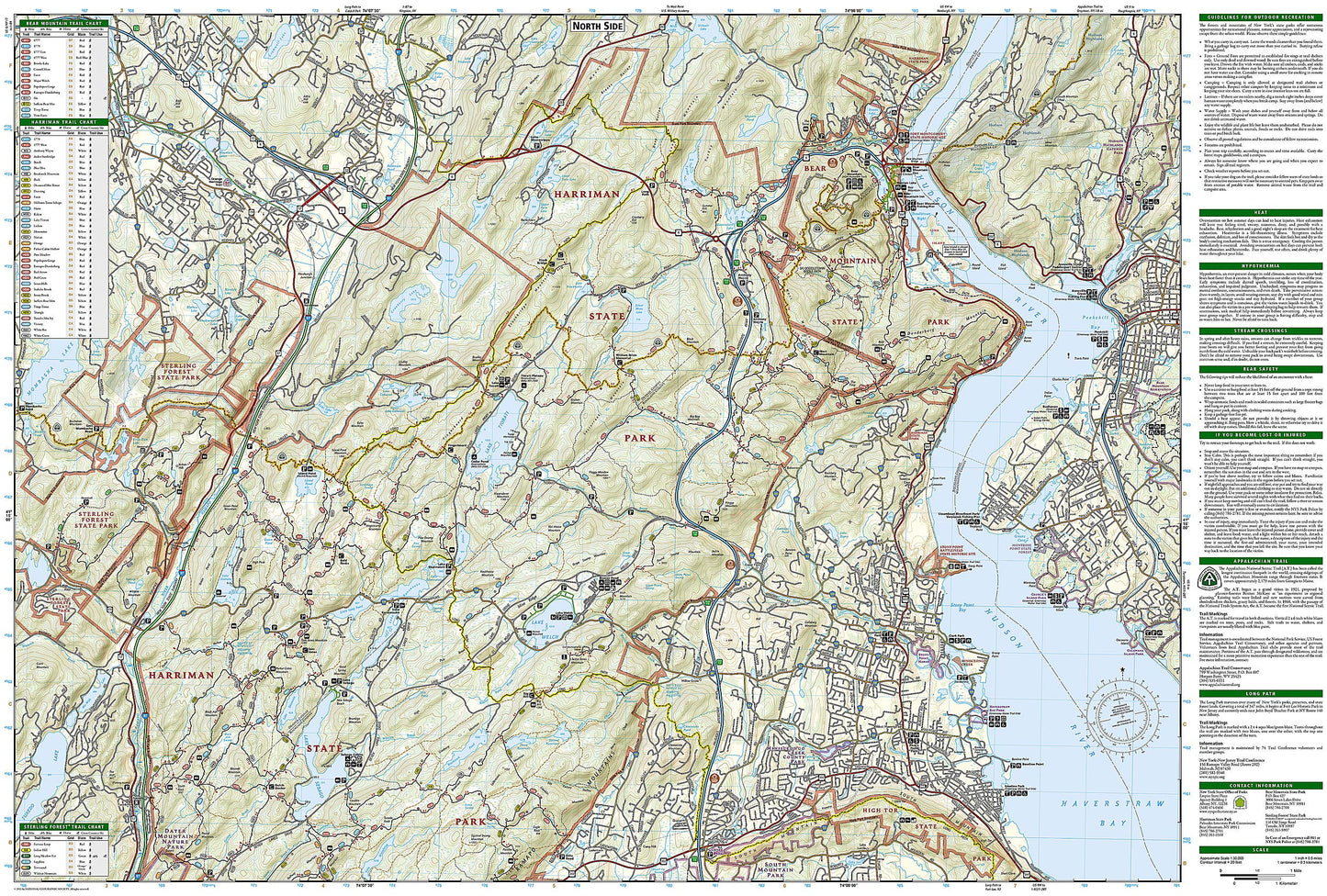 Harriman, Bear Mountain, Sterling Forest State Parks (National Geographic Trails Illustrated Map)