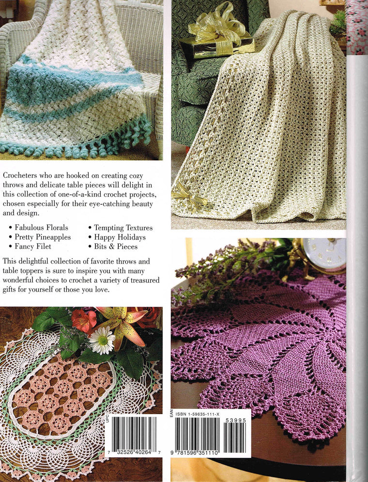 Favorite Throws & Table Toppers to Crochet — back cover