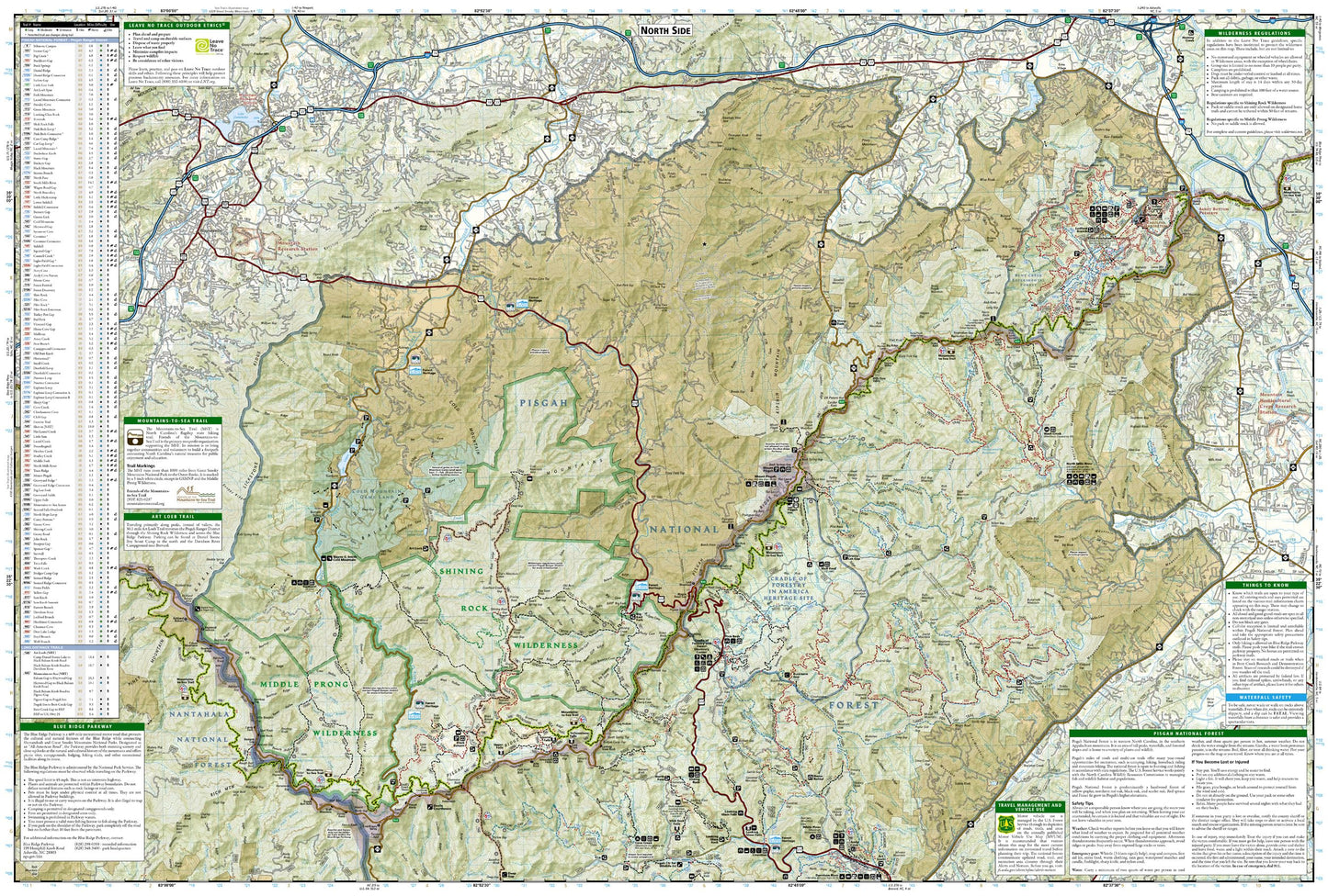 Pisgah Ranger District Map [Pisgah National Forest] (National Geographic Trails Illustrated Map, 780)
