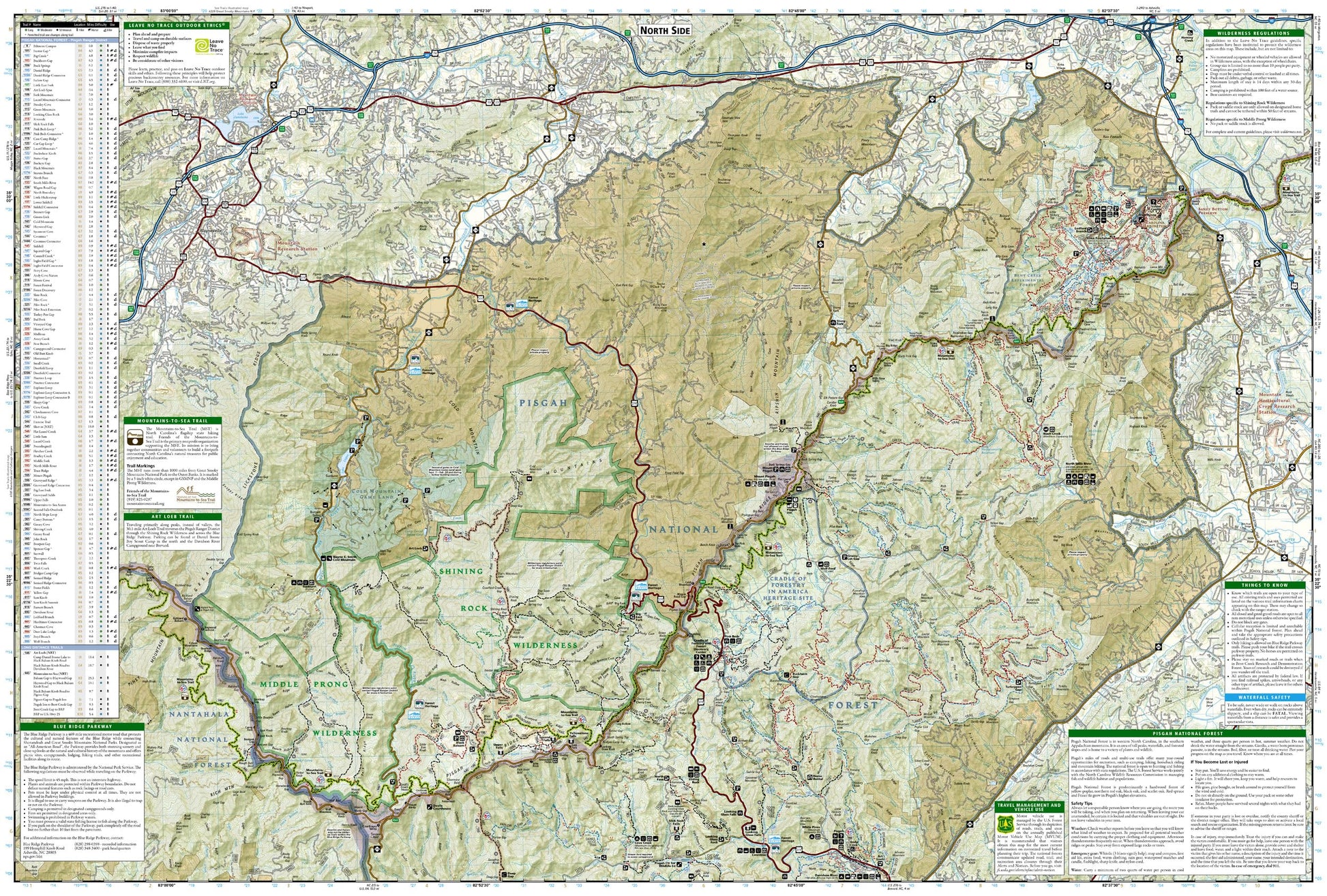 Pisgah Ranger District Map [Pisgah National Forest] (National Geographic Trails Illustrated Map, 780)