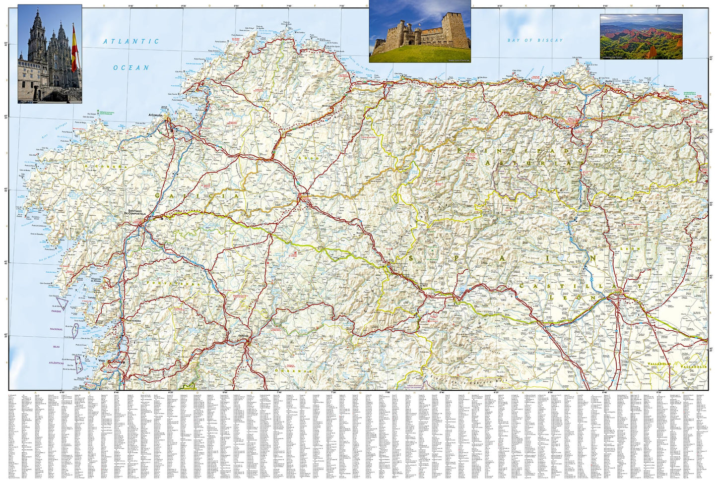 Northern Spain: Camino de Santiago Map (National Geographic Adventure Map, 3306)