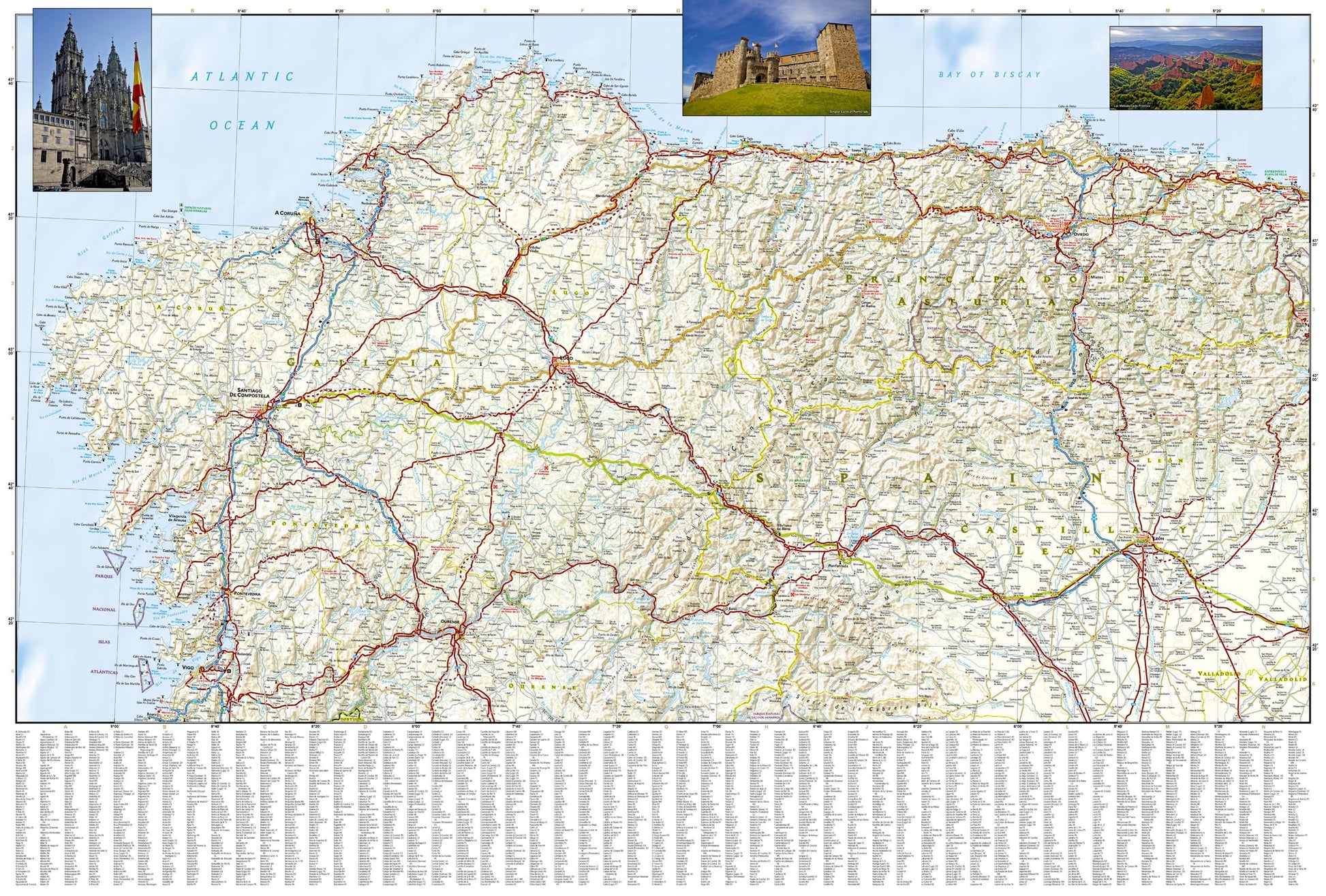 Northern Spain: Camino de Santiago Map (National Geographic Adventure Map, 3306)