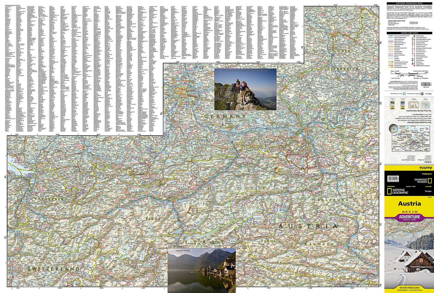 Austria Map (National Geographic Adventure Map, 3319)