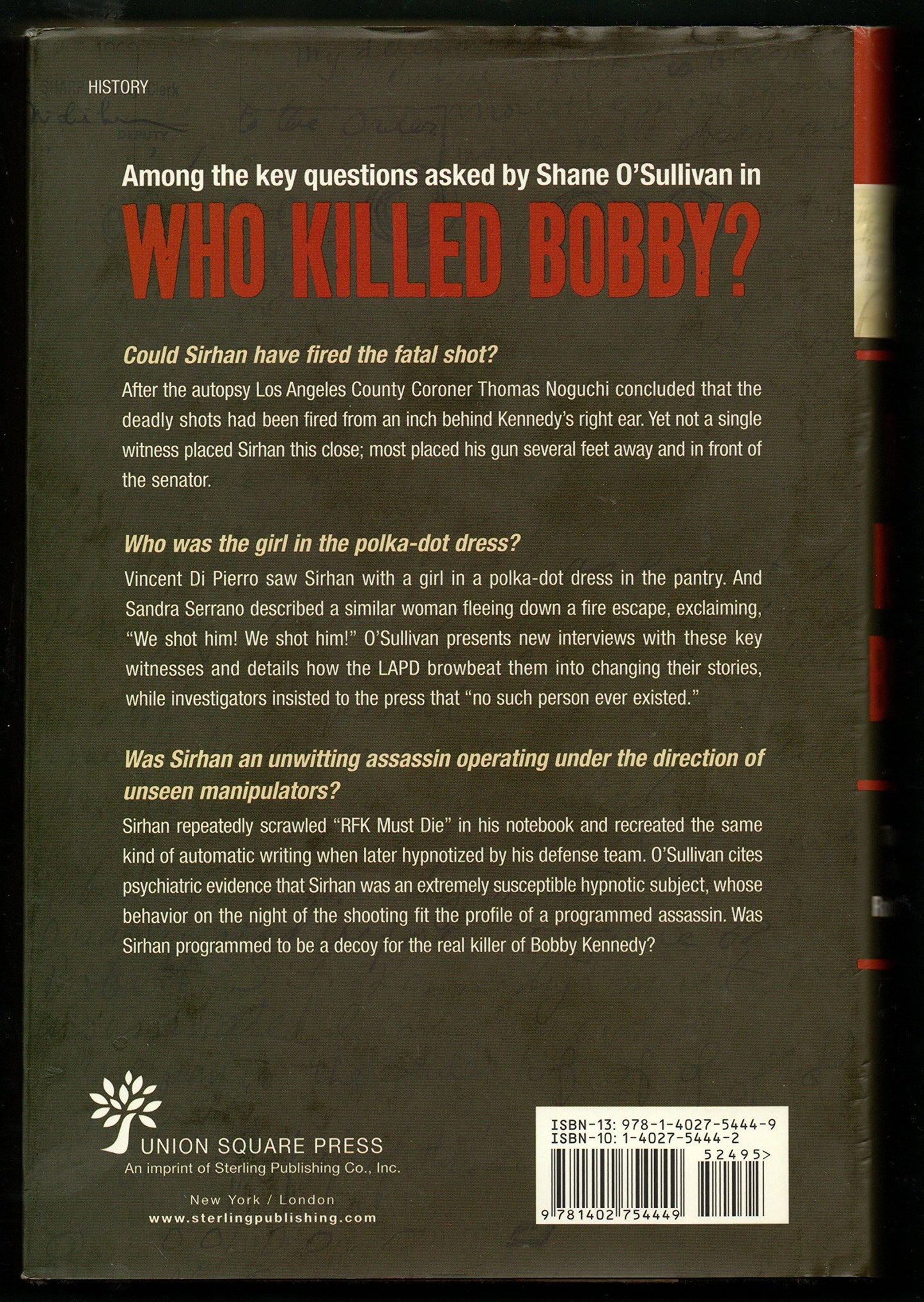 Who Killed Bobby?: The Unsolved Murder of Robert F. Kennedy