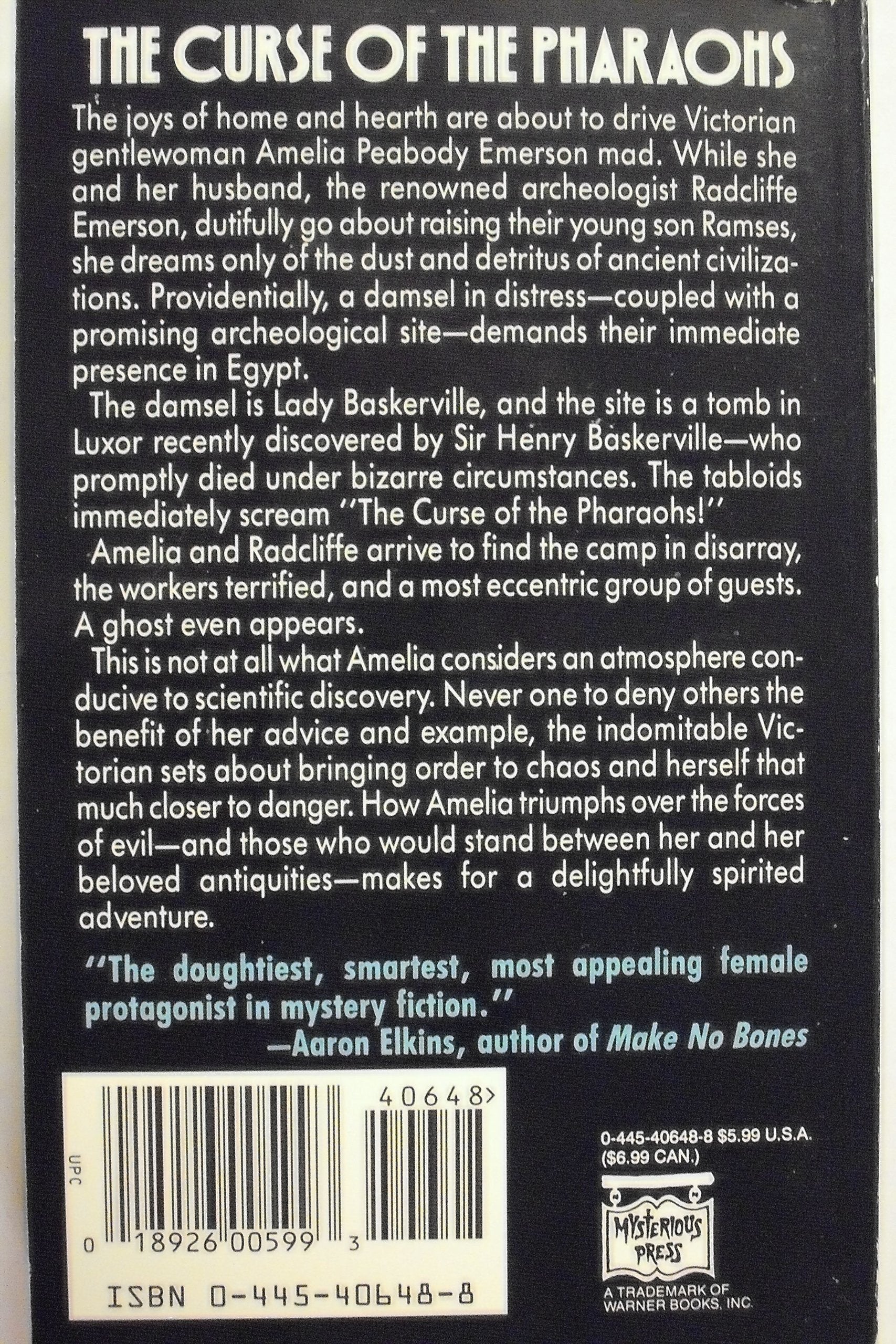 The Curse of the Pharaohs (Amelia Peabody, Book 2)