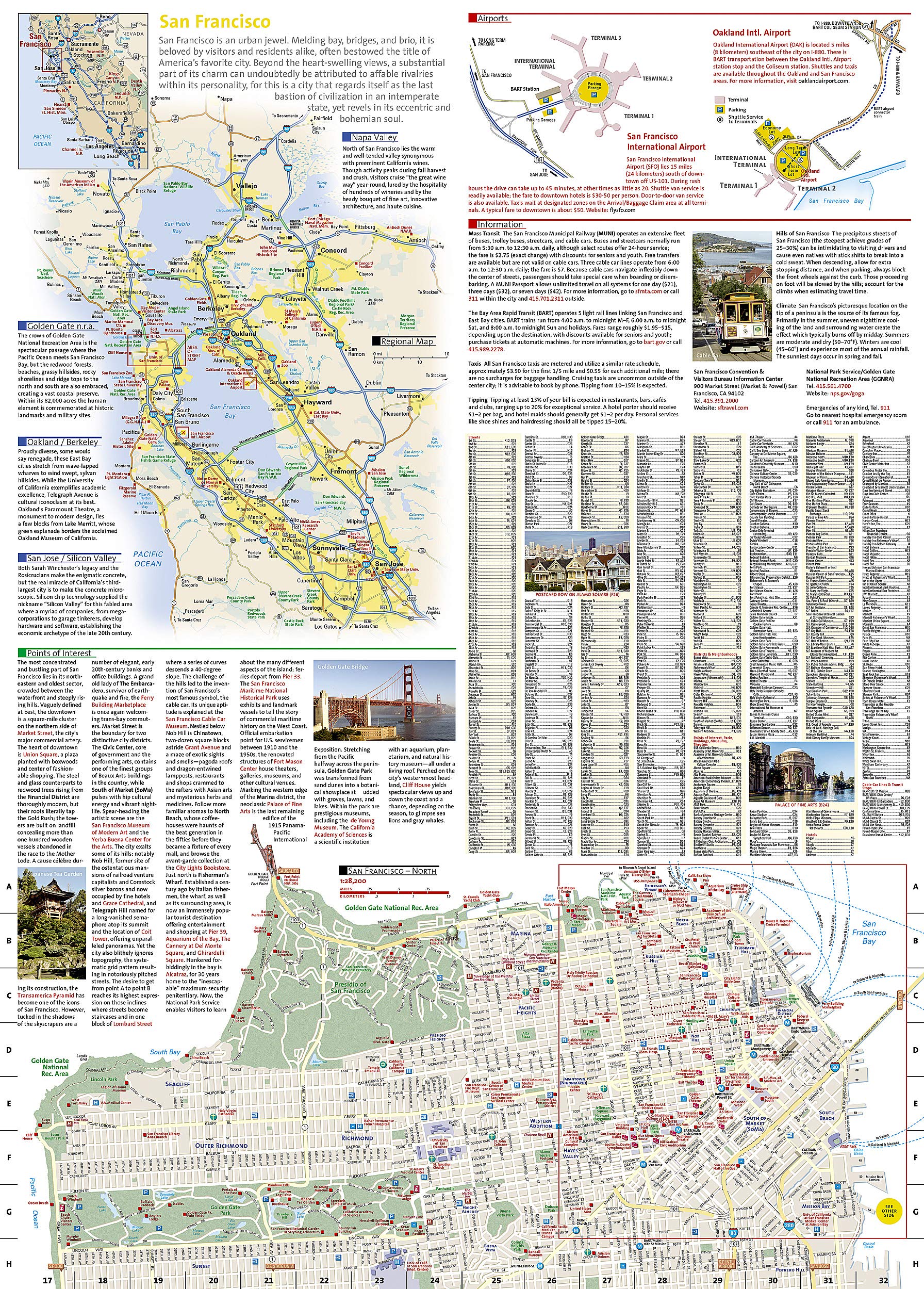 San Francisco Map (National Geographic Destination City Map)