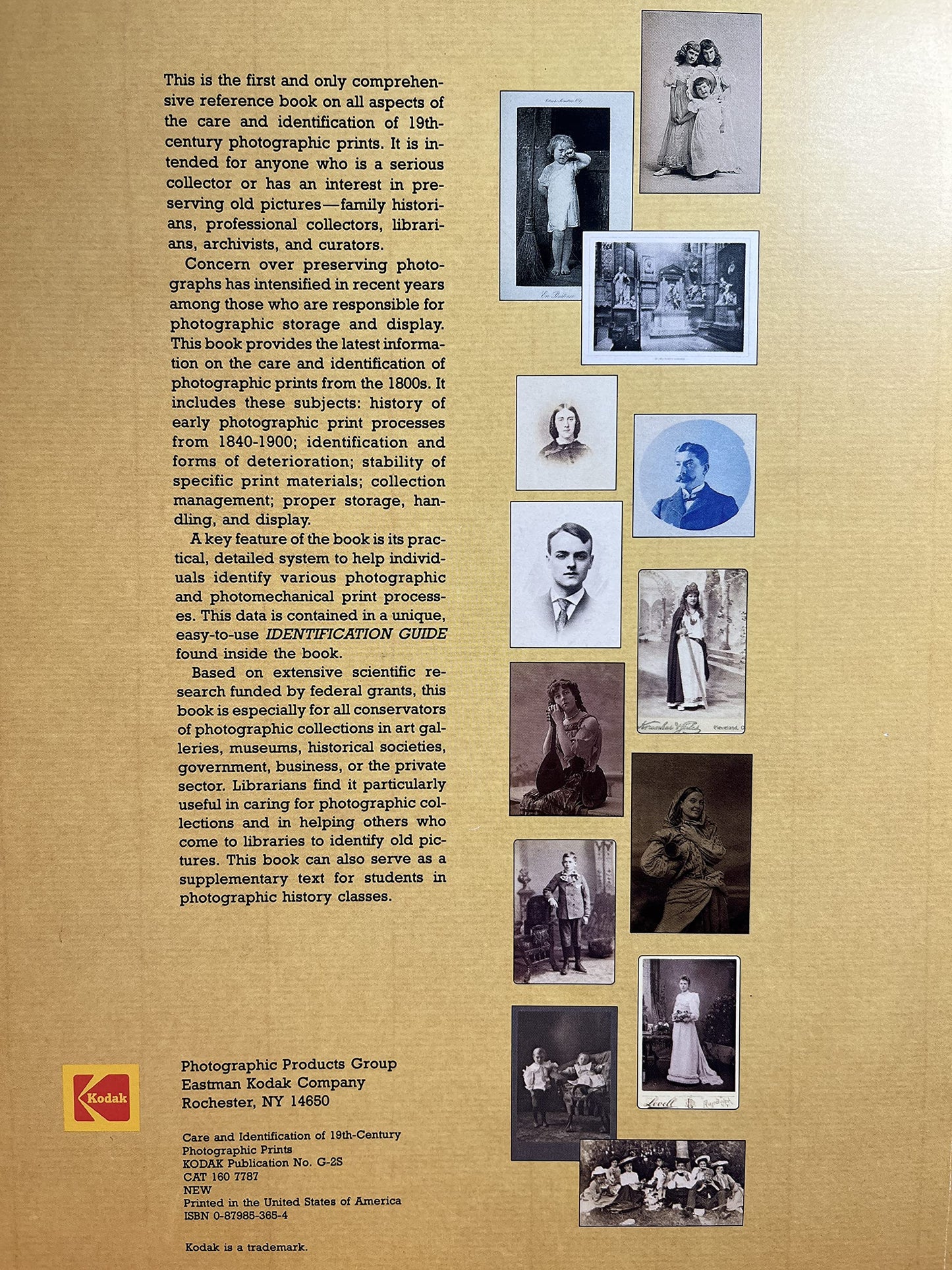 Care and Identification of 19th-Century Photographic Prints