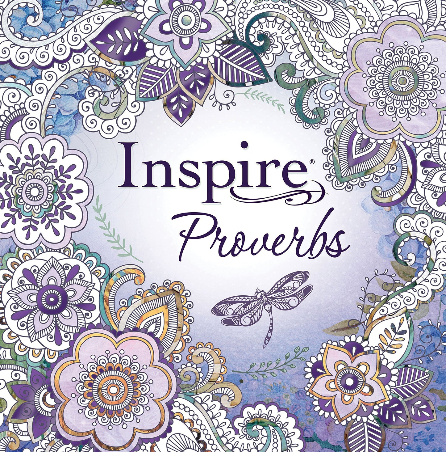 Tyndale Inspire: Proverbs (Softcover): Creative Coloring Bible, Includes Entire Book of Proverbs, Connect with Gods Inspired Word Through Coloring and Reflection, Large Font Journaling Bible Book