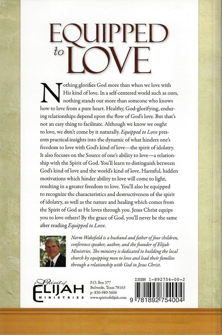 Equipped to Love Idolatry-Free Relationships — back cover