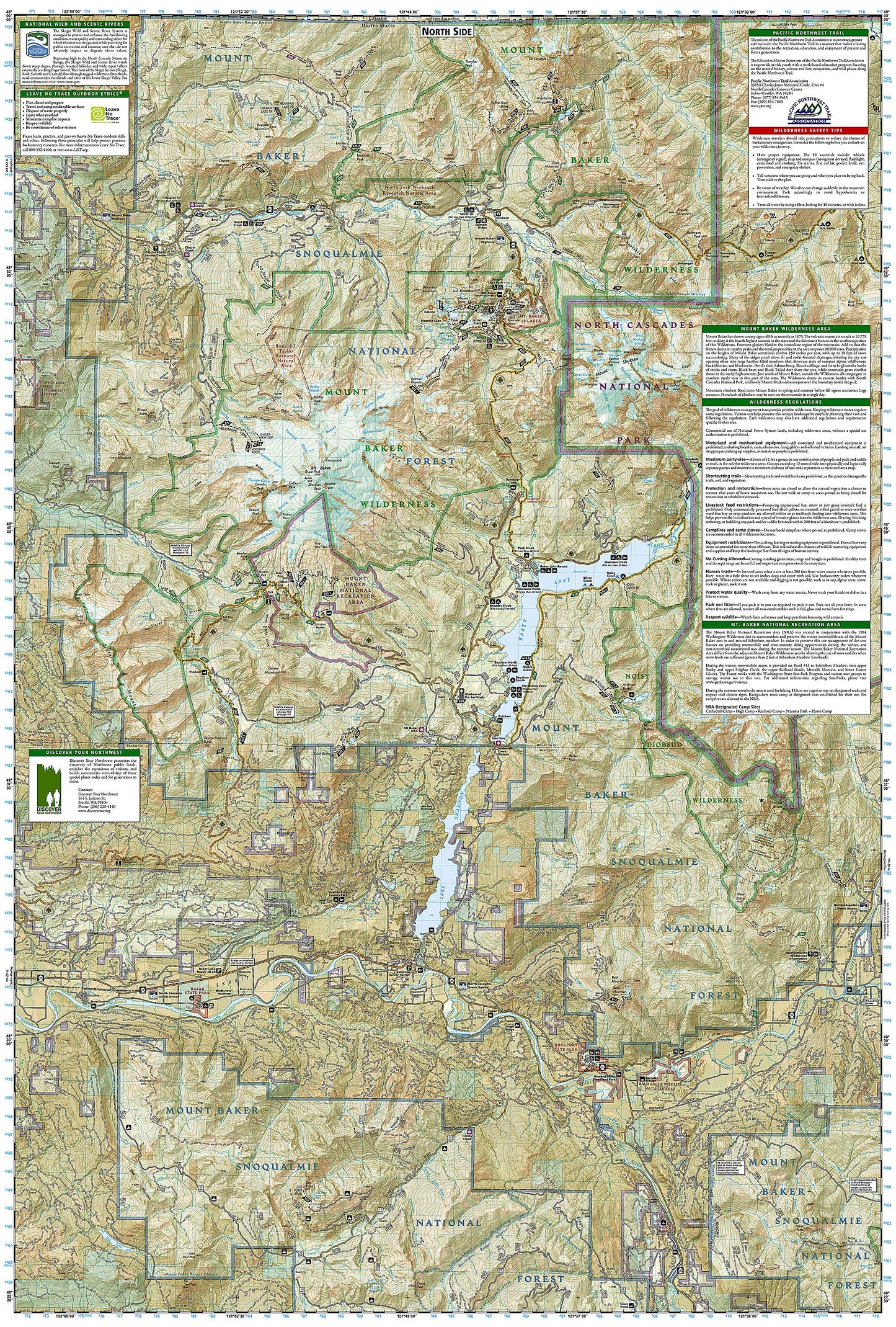 Mount Baker and Boulder River Wilderness Areas Map [Mt. Baker-Snoqualmie National Forest] (National Geographic Trails Illustrated Map, 826)