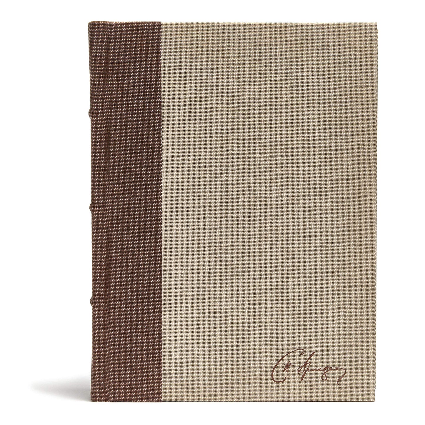 CSB Spurgeon Study Bible, Brown/Tan Cloth Over Board, Black Letter, Study Notes, Quotes, Sermons Outlines, Ribbon Marker, Sewn Binding, Easy-to-Read Bible Serif Type