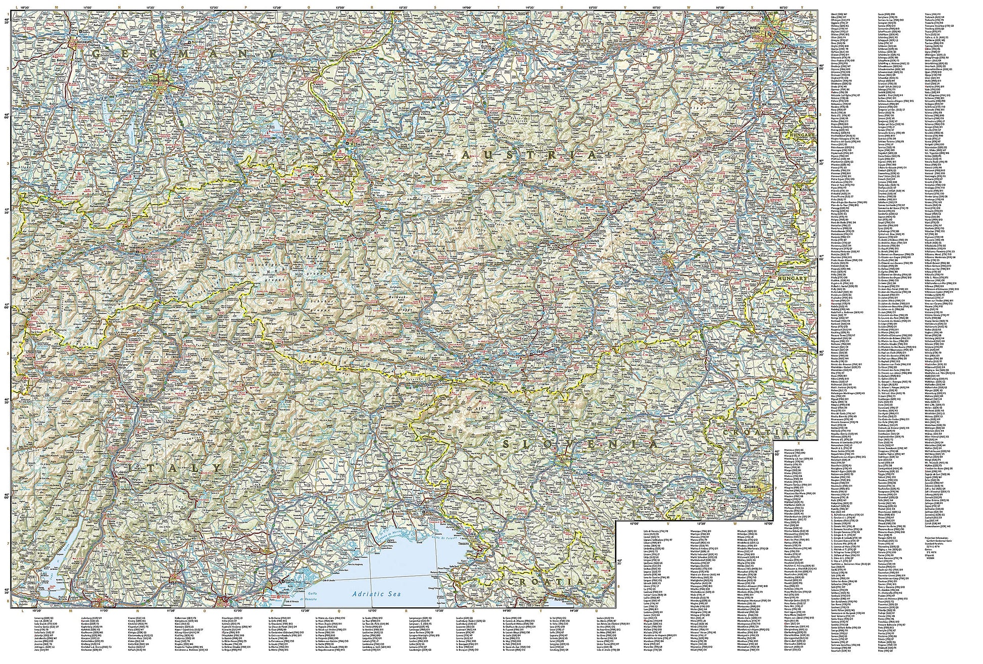 Alps Map (National Geographic Adventure Map, 3321)