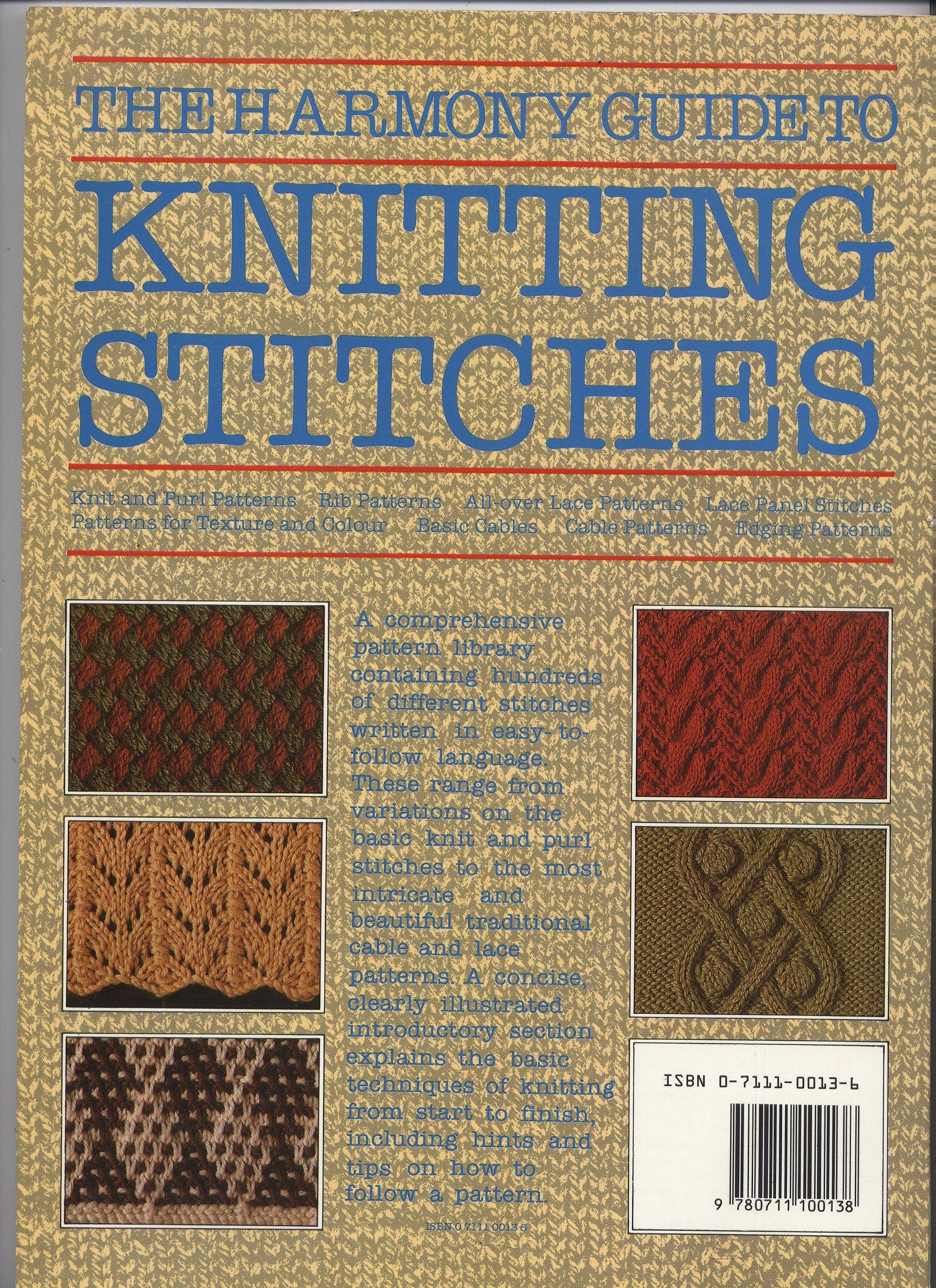 The Harmony Guide to Knitting Stitches