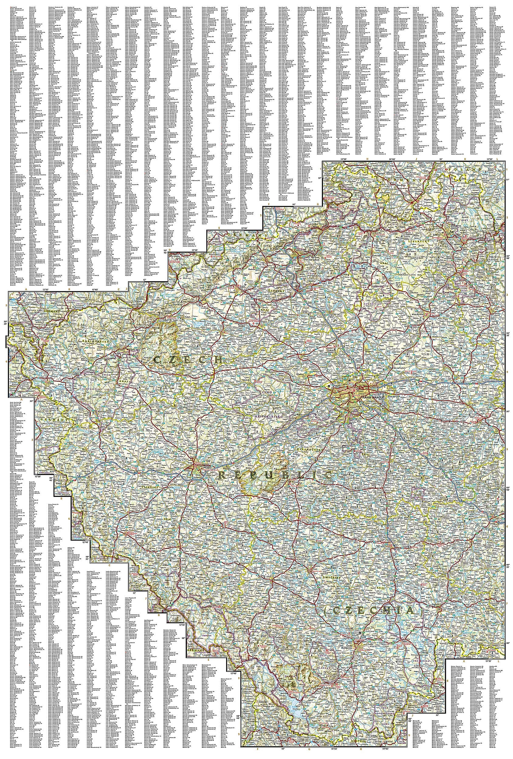 Czechia (Czech Republic) Map (National Geographic Adventure Map, 3322)