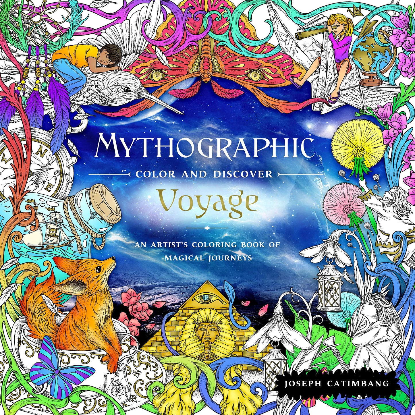 Mythographic Color and Discover: Voyage: An Artist's Coloring Book of Magical Journeys