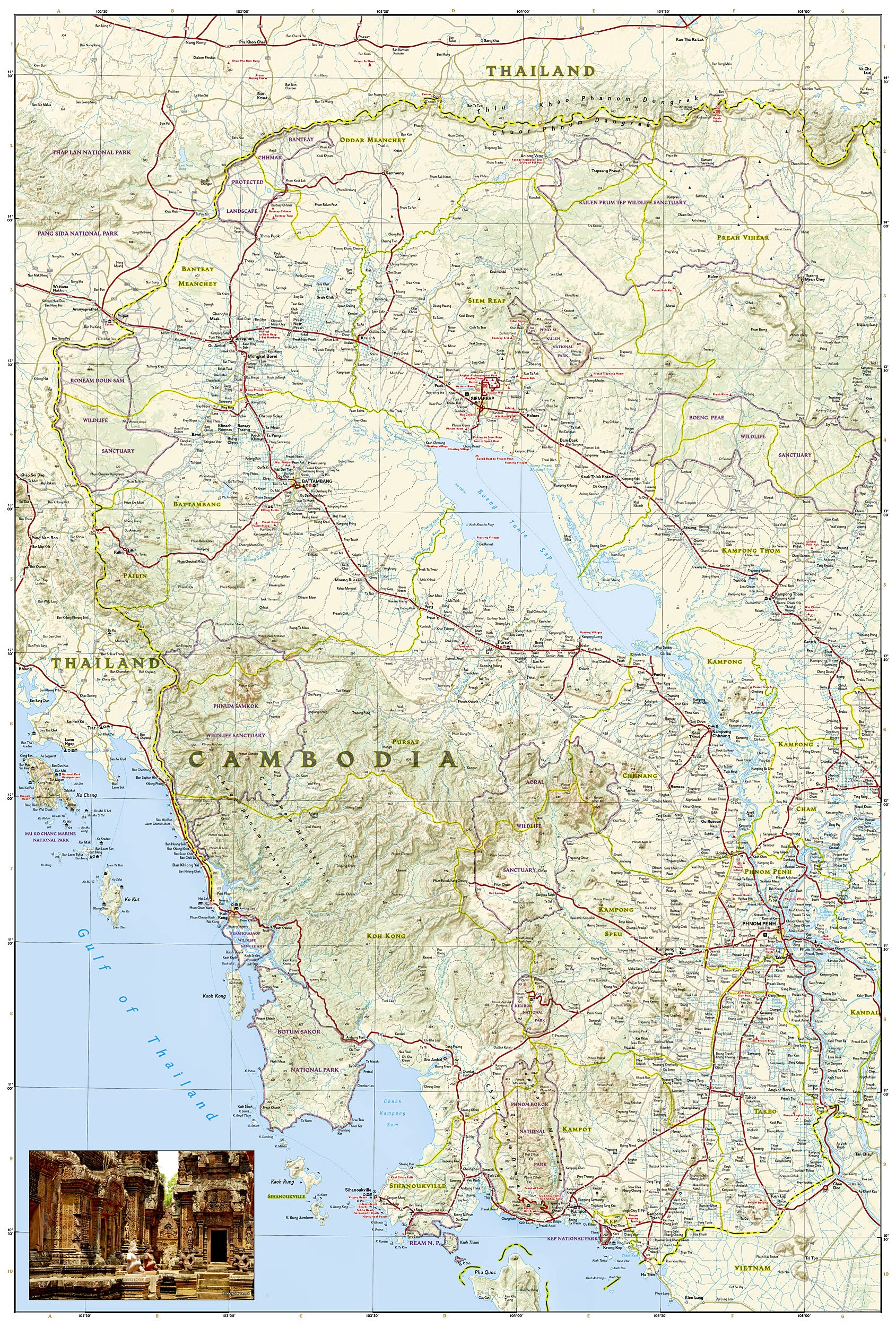 Cambodia Map (National Geographic Adventure Map, 3024)
