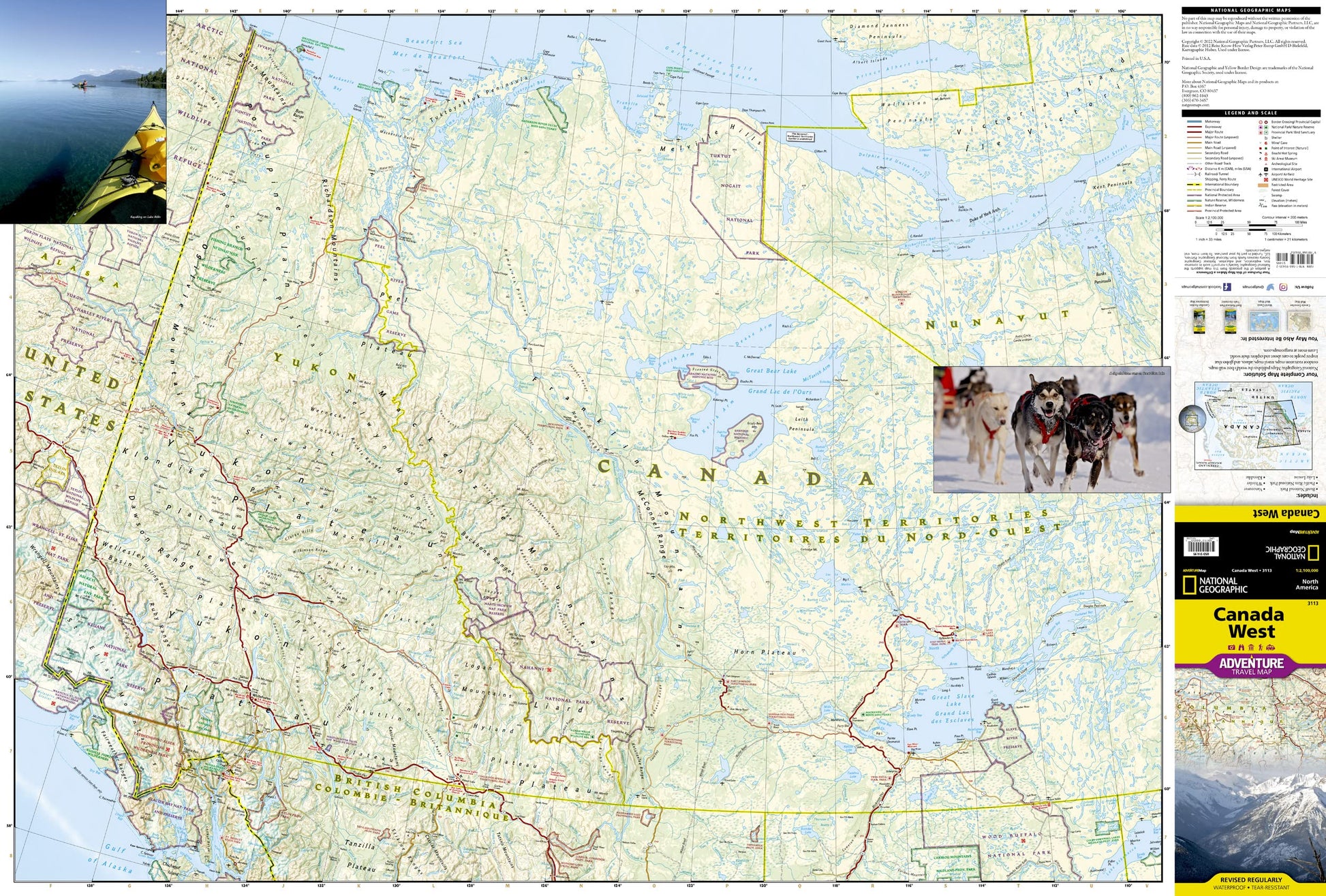 Canada West Map (National Geographic Adventure Map, 3113)